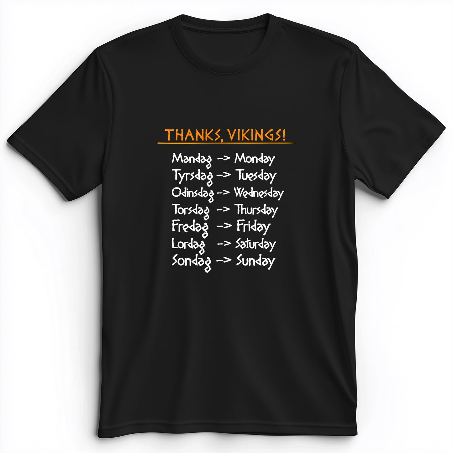 Nordic Gods Days Of The Week Premium Tee