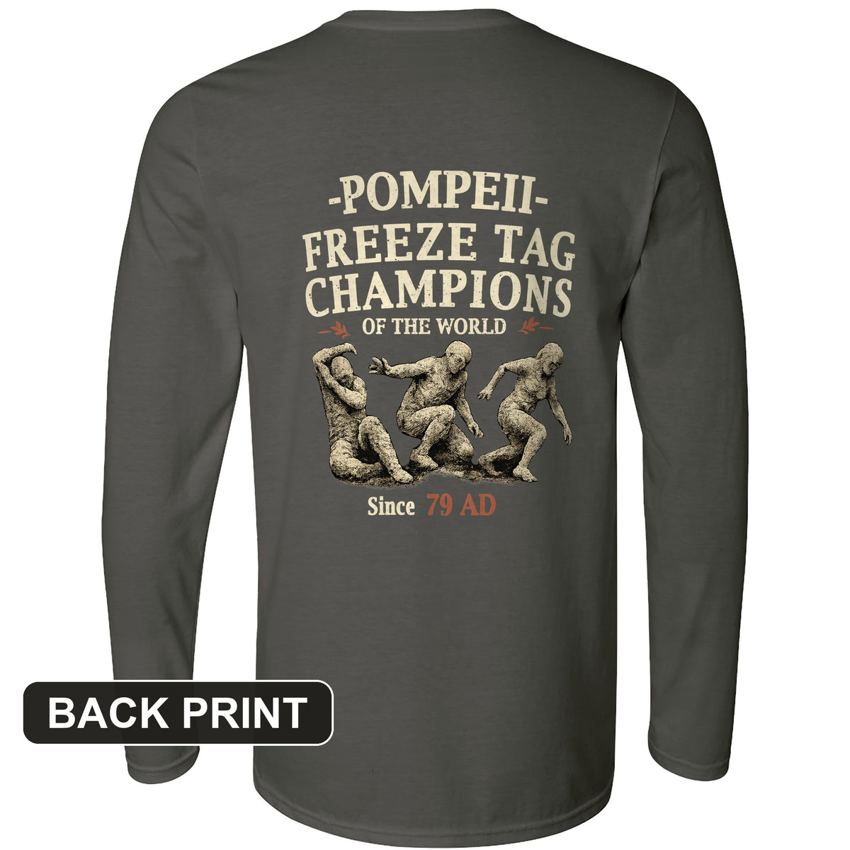 Freeze Tag Back Print Long Sleeve T-Shirt