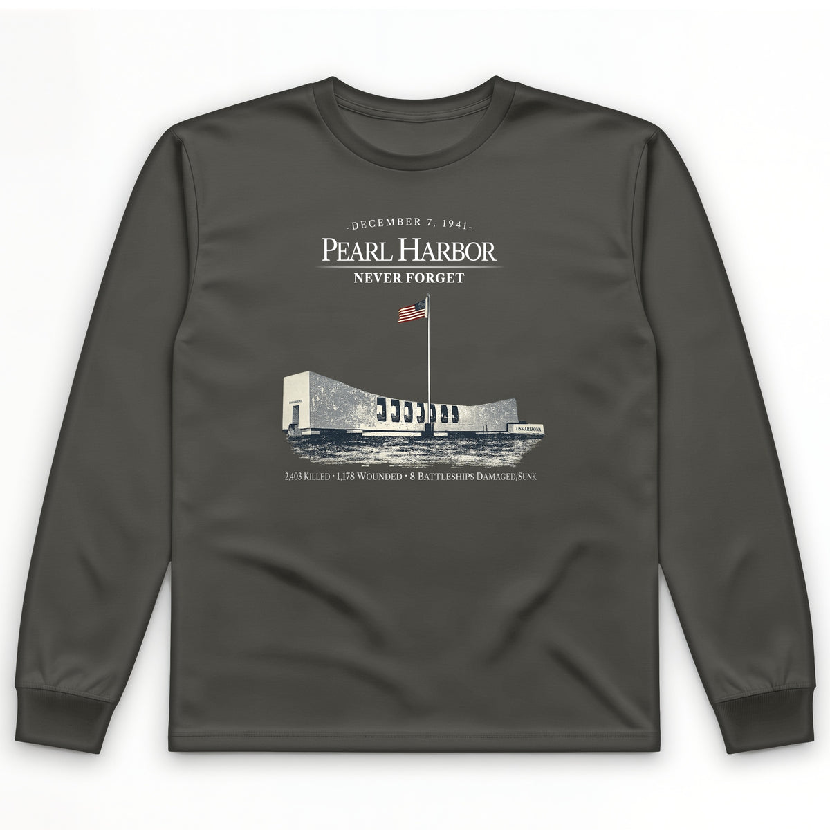 Pearl Harbor - Never Forget Long Sleeve T-Shirt