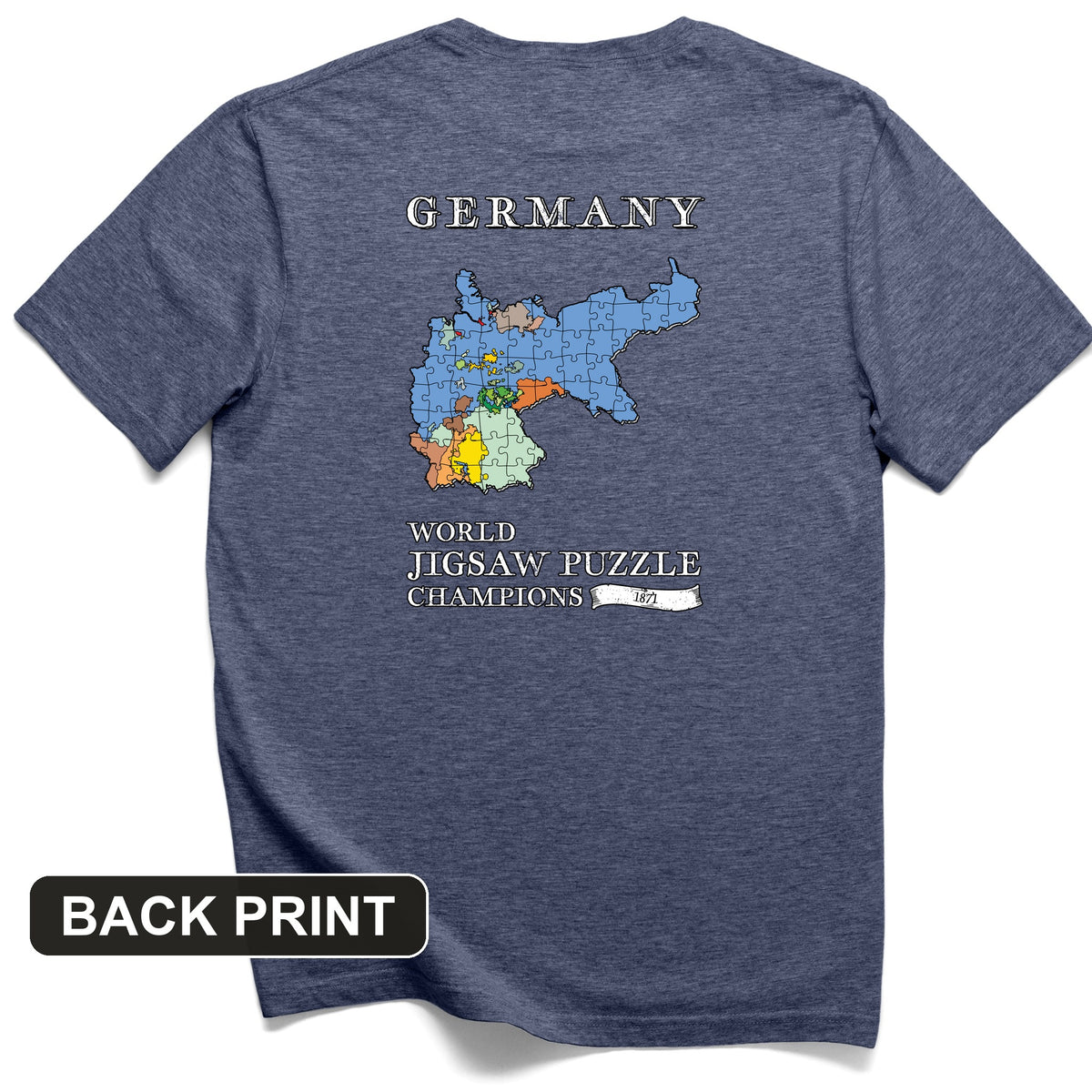 Germany Jigsaw Champion Back Print T-Shirt