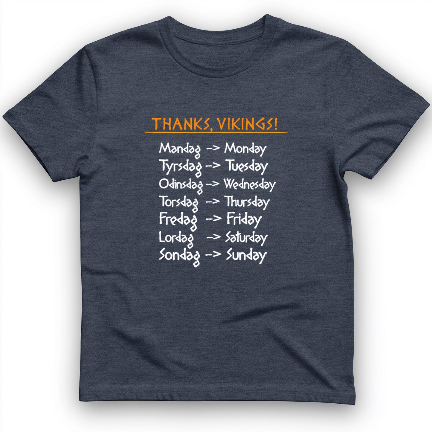 Nordic Gods Days Of The Week T-Shirt