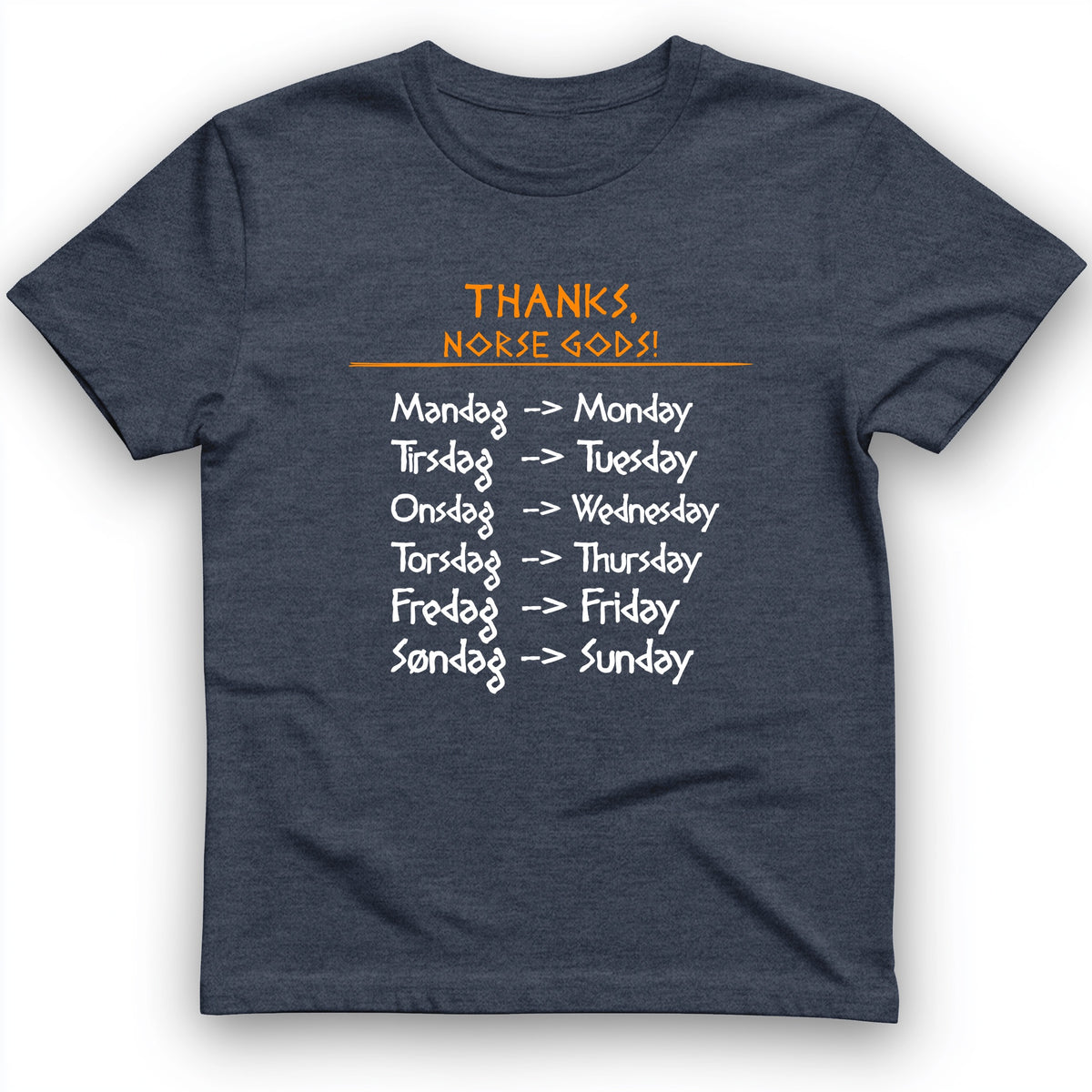 Nordic Gods Days Of The Week T-Shirt