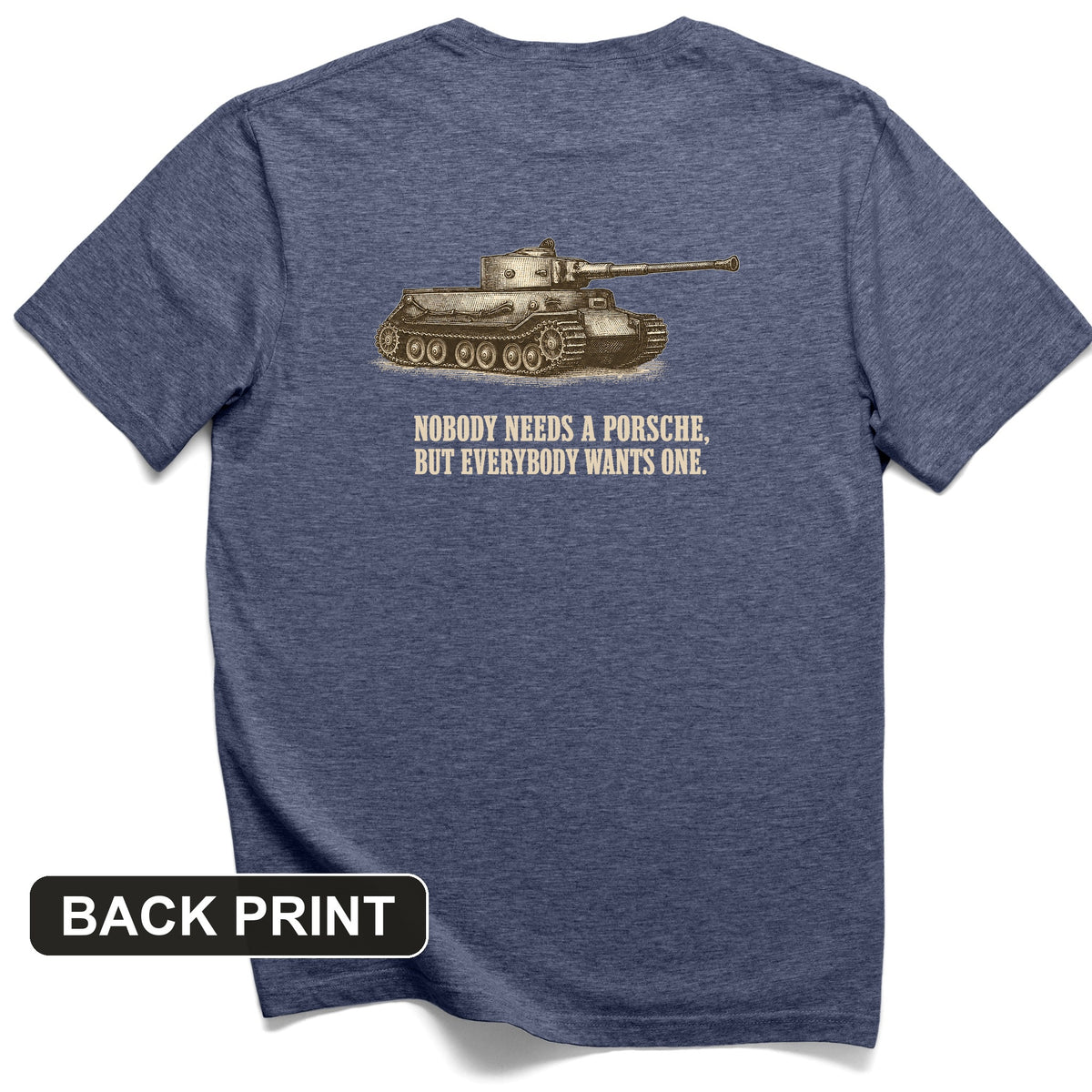 Porsche Tiger Back Print T-Shirt