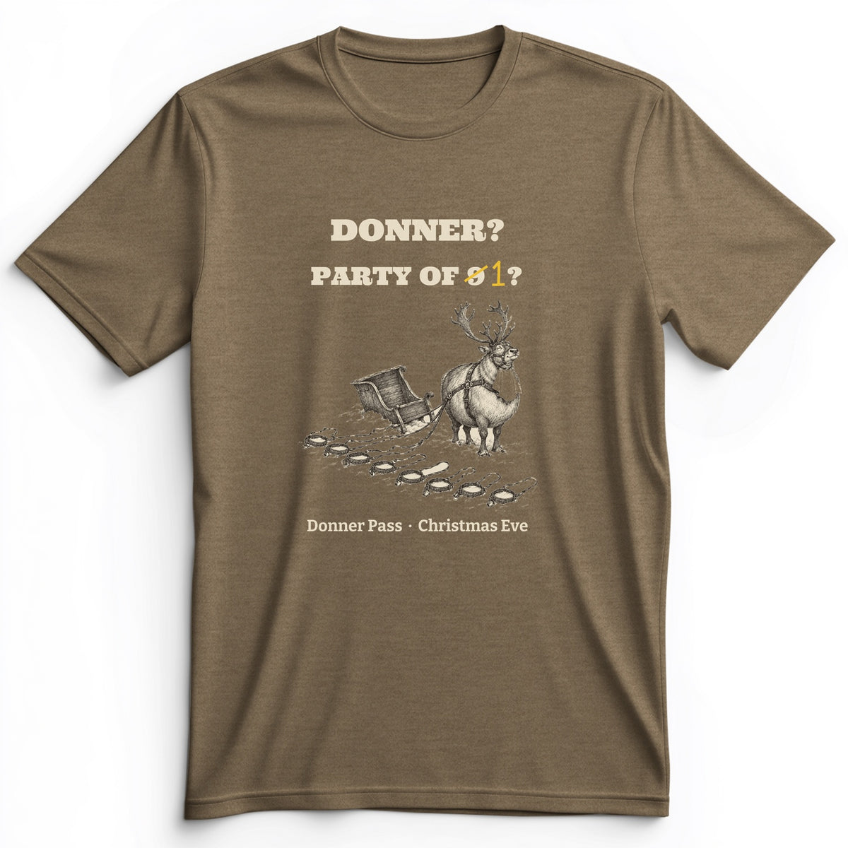 Donner Reindeer Party Of One Premium Tee