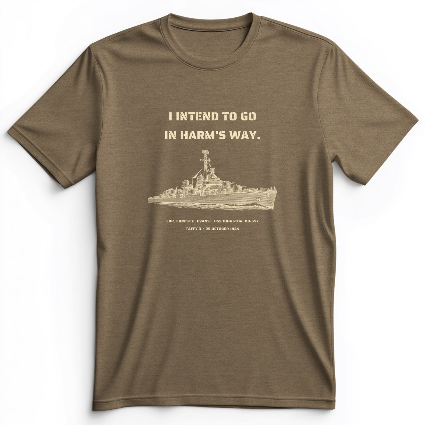 USS Johnston In Harms Way Premium Tee