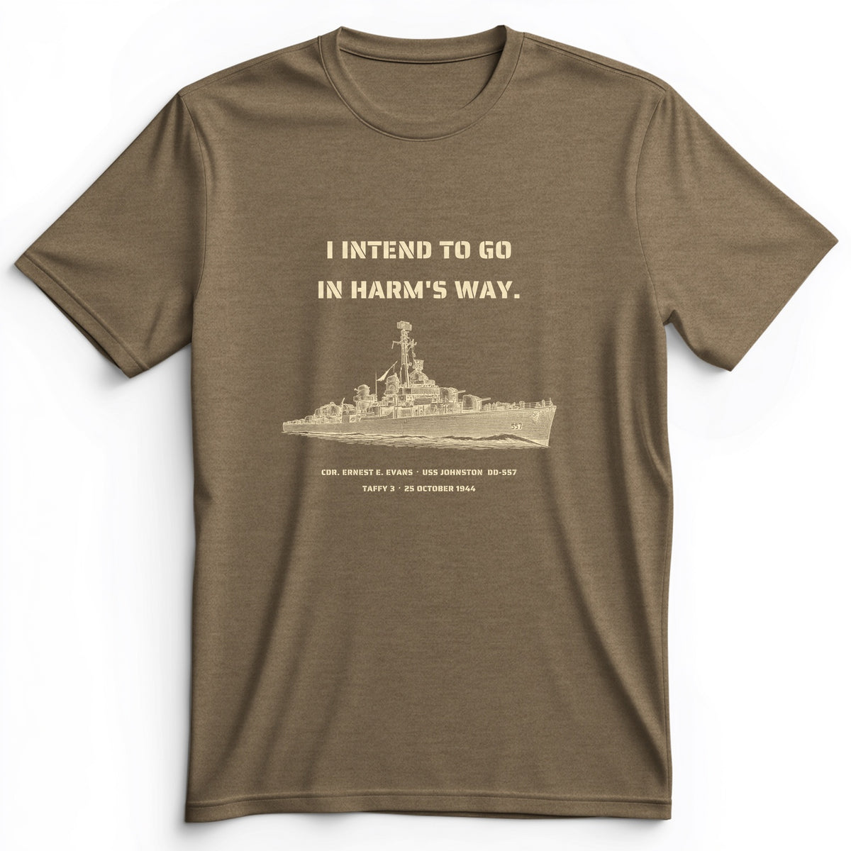USS Johnston In Harms Way Premium Tee