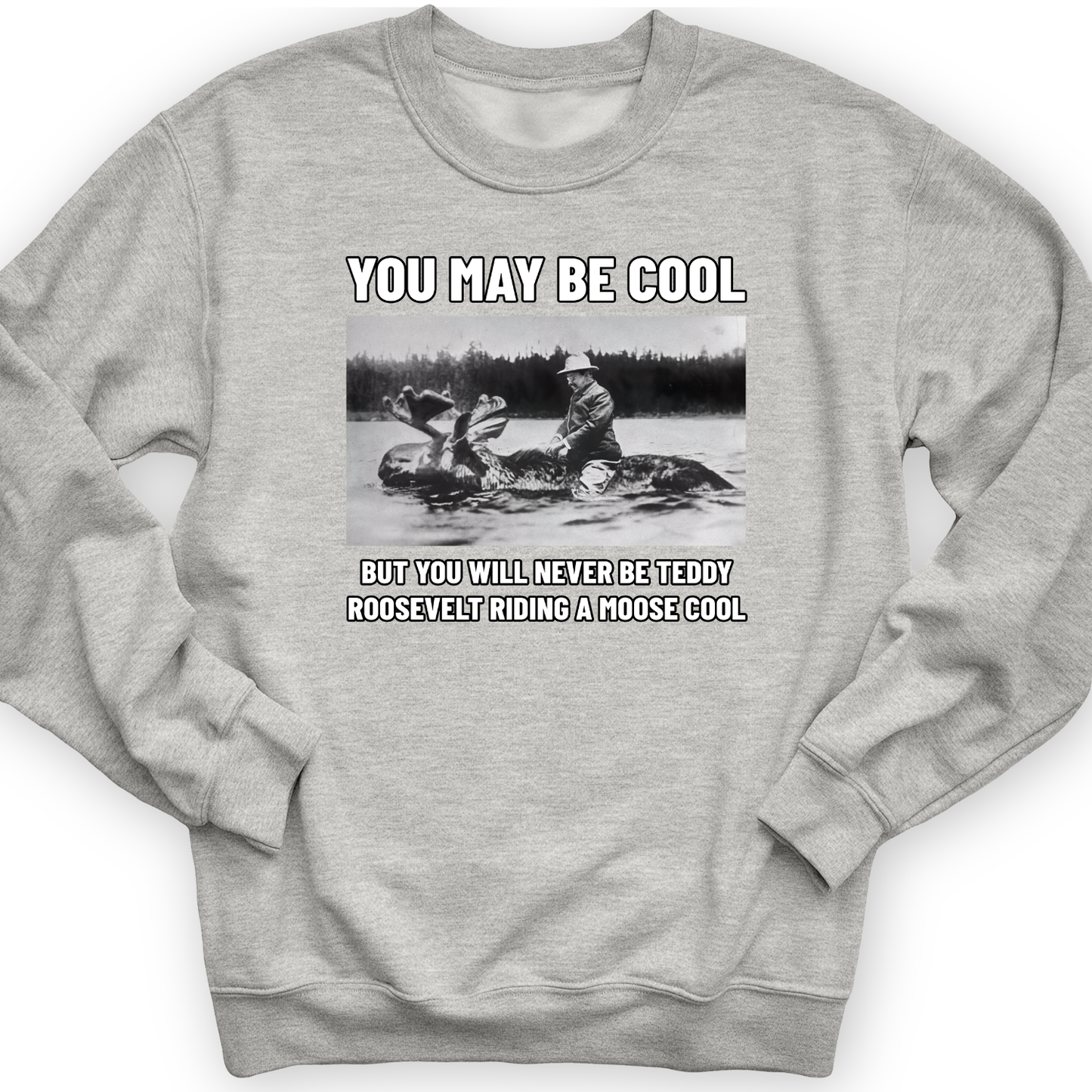 Teddy Riding Moose Crewneck