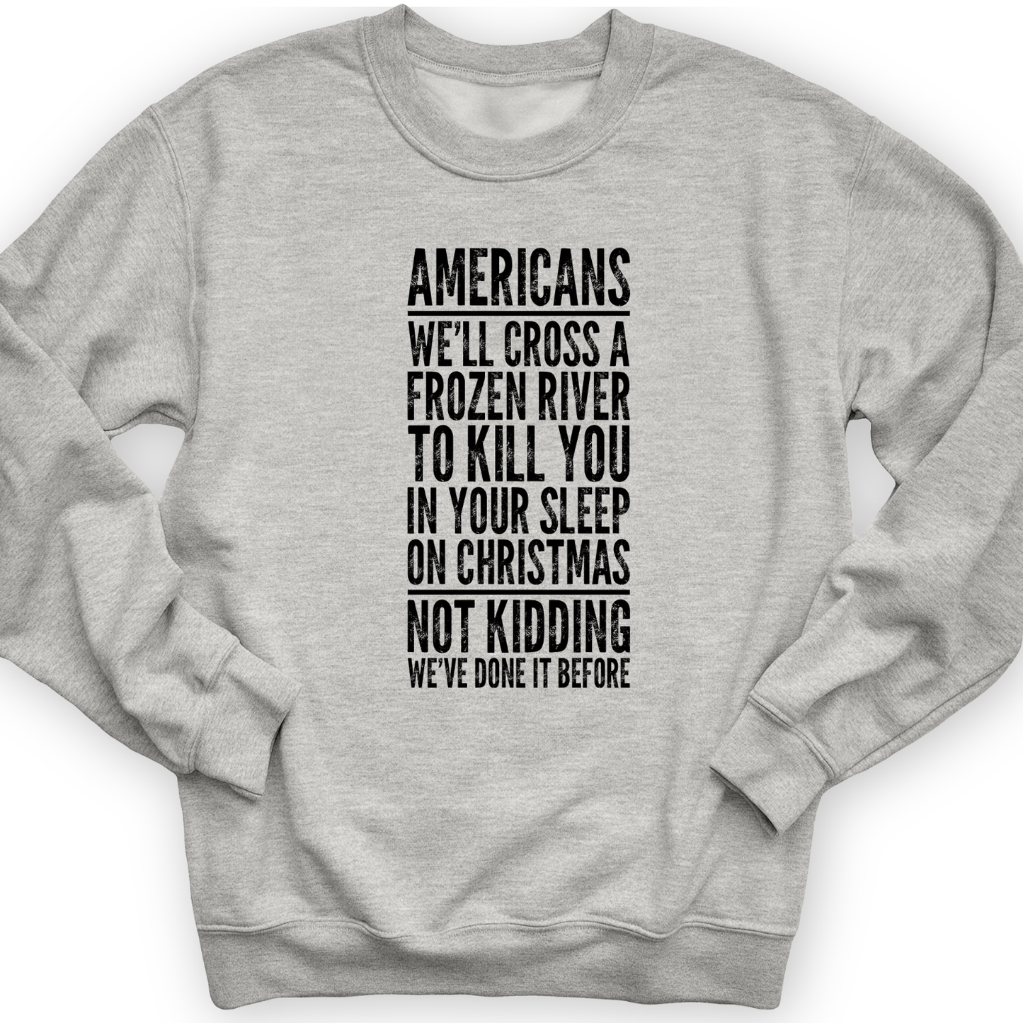 Cross A River on XMas Crewneck