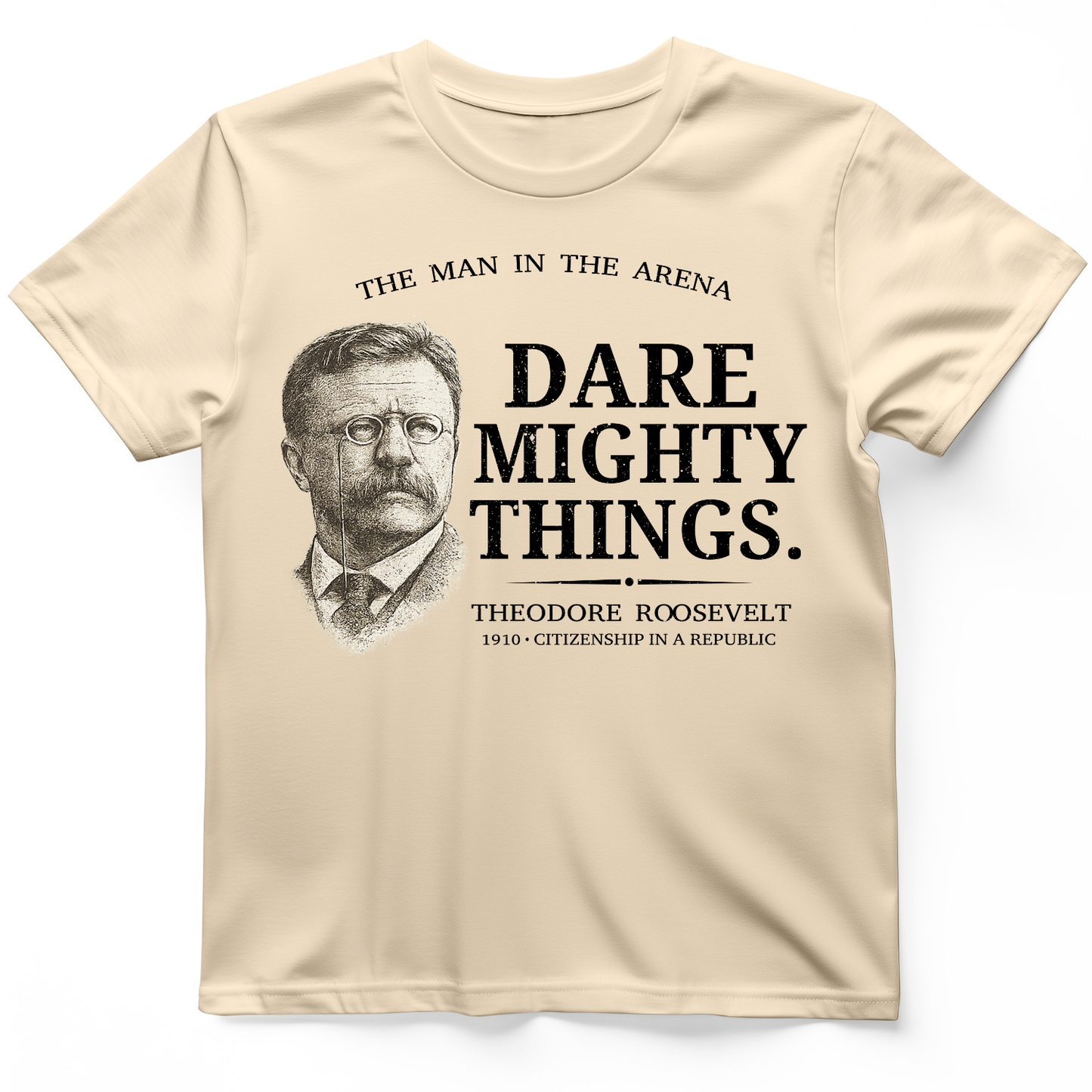 Dare Mighty Things T-Shirt Natural / S