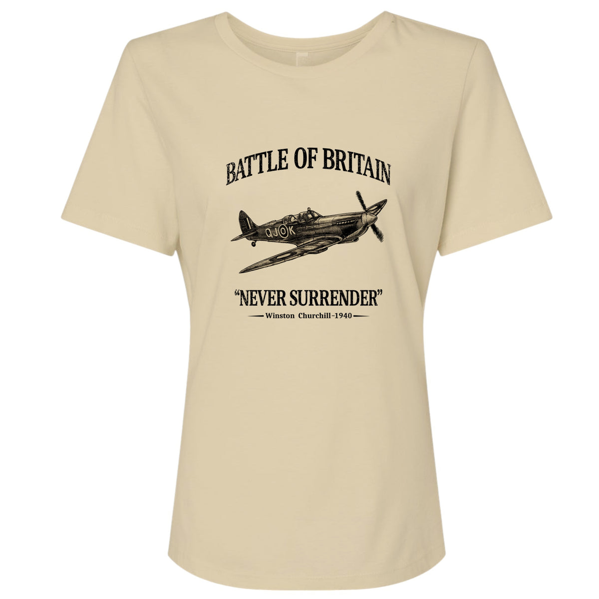 Battle of Britain Never Surrender Women's T-Shirt