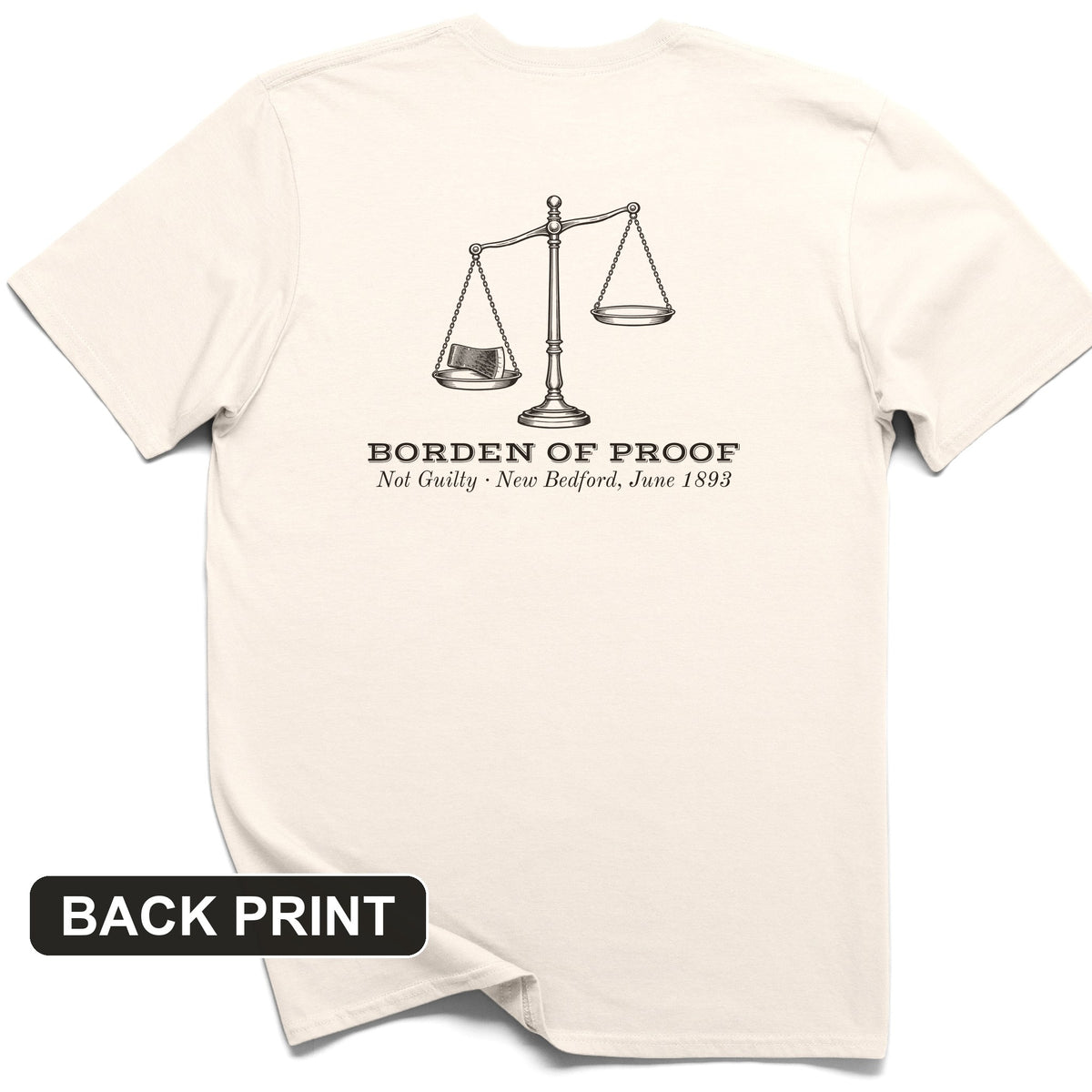 Borden Of Proof Back Print T-Shirt