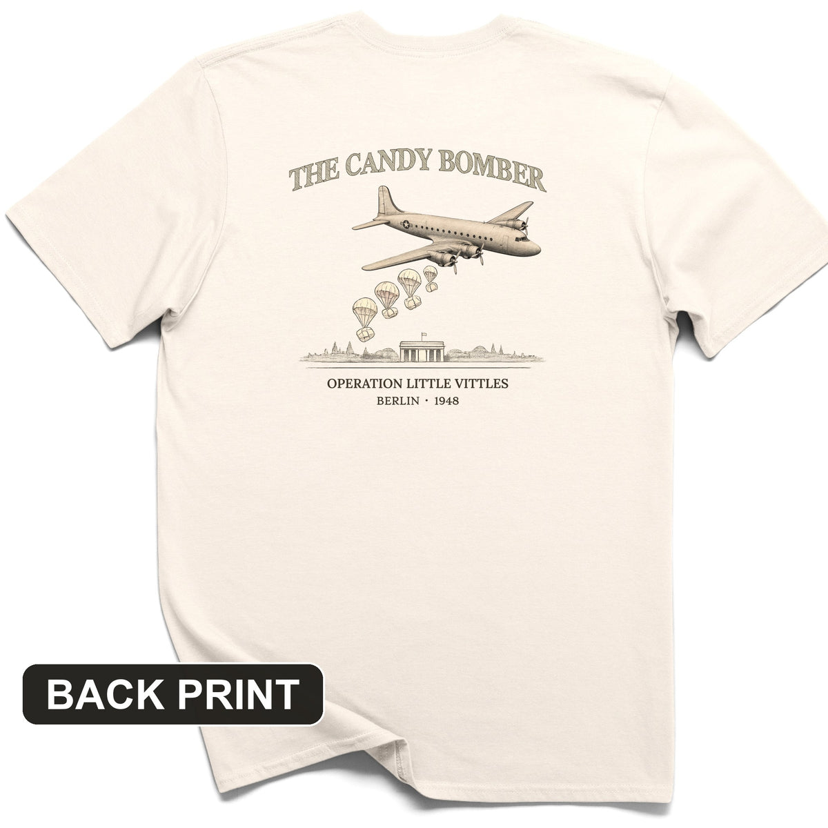 Candy Bomber Back Print T-Shirt