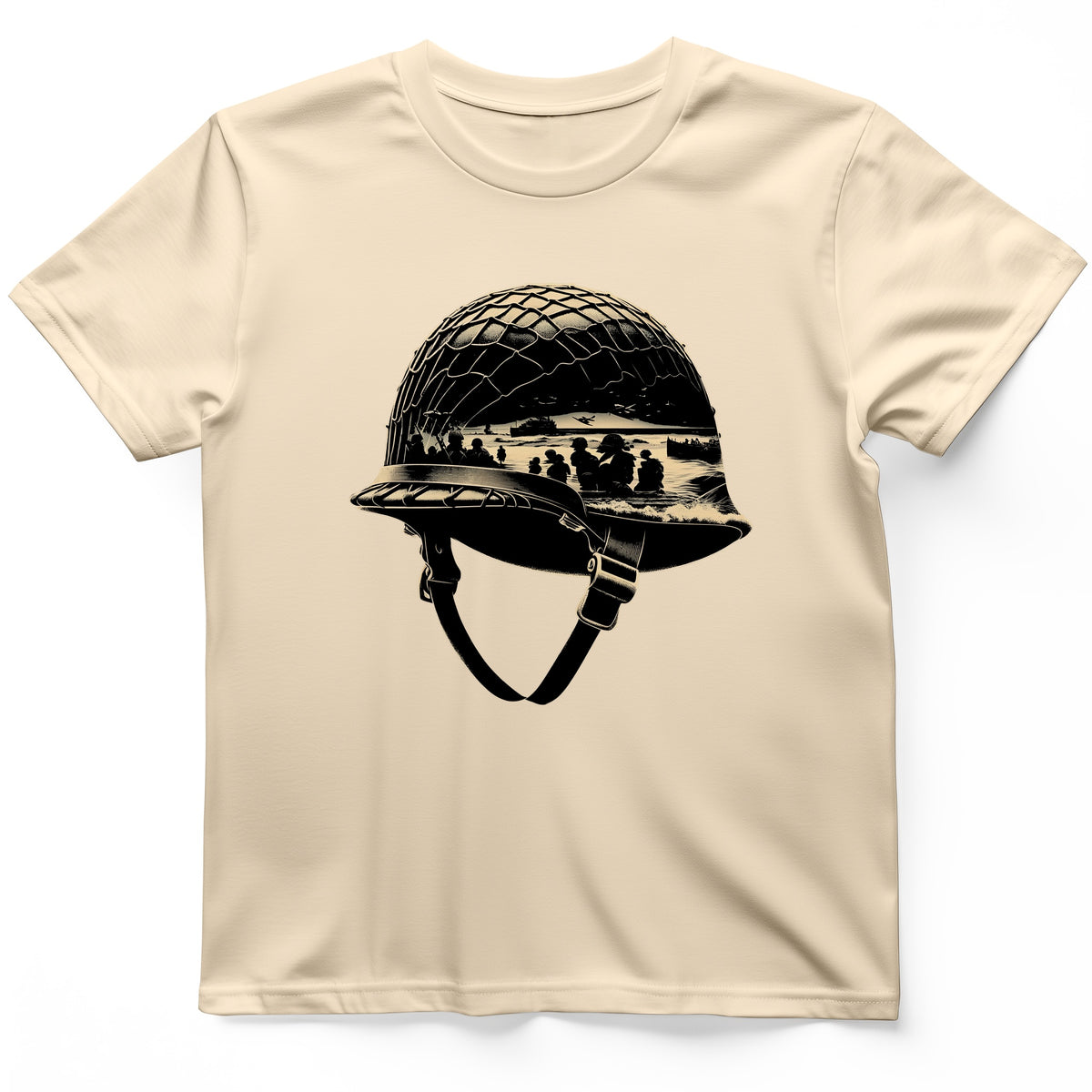 D-Day Helmet T-Shirt