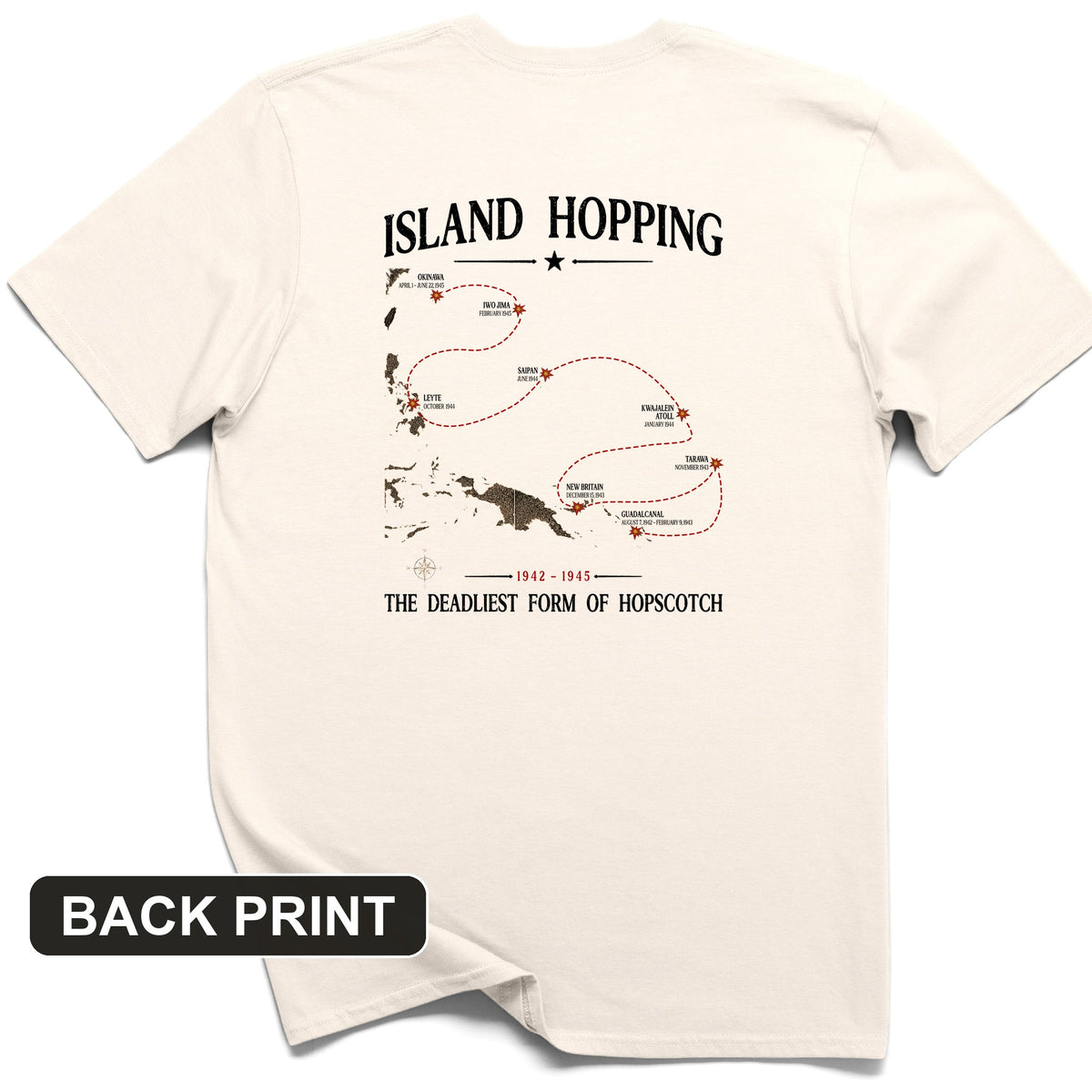 Island Hopping Back Print T-Shirt