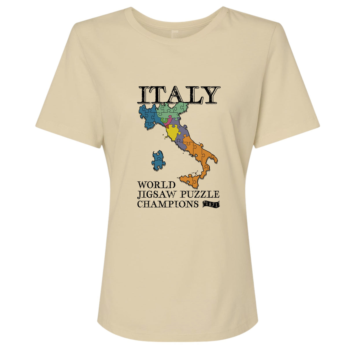 Italy Jigsaw Puzzle Women's T-Shirt