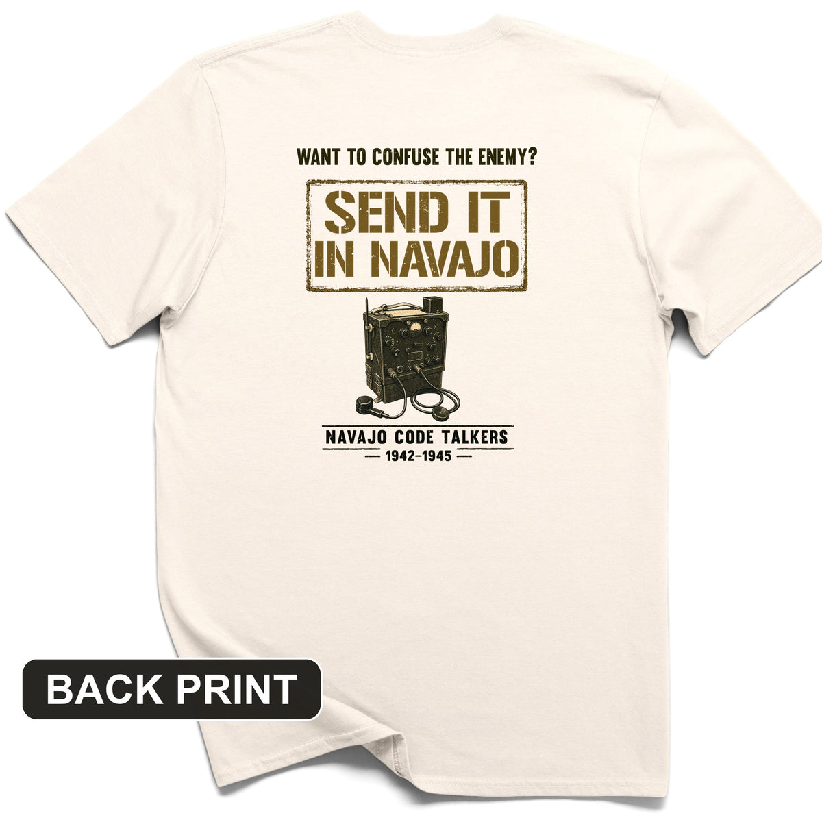 Navajo Code Talkers Back Print T-Shirt