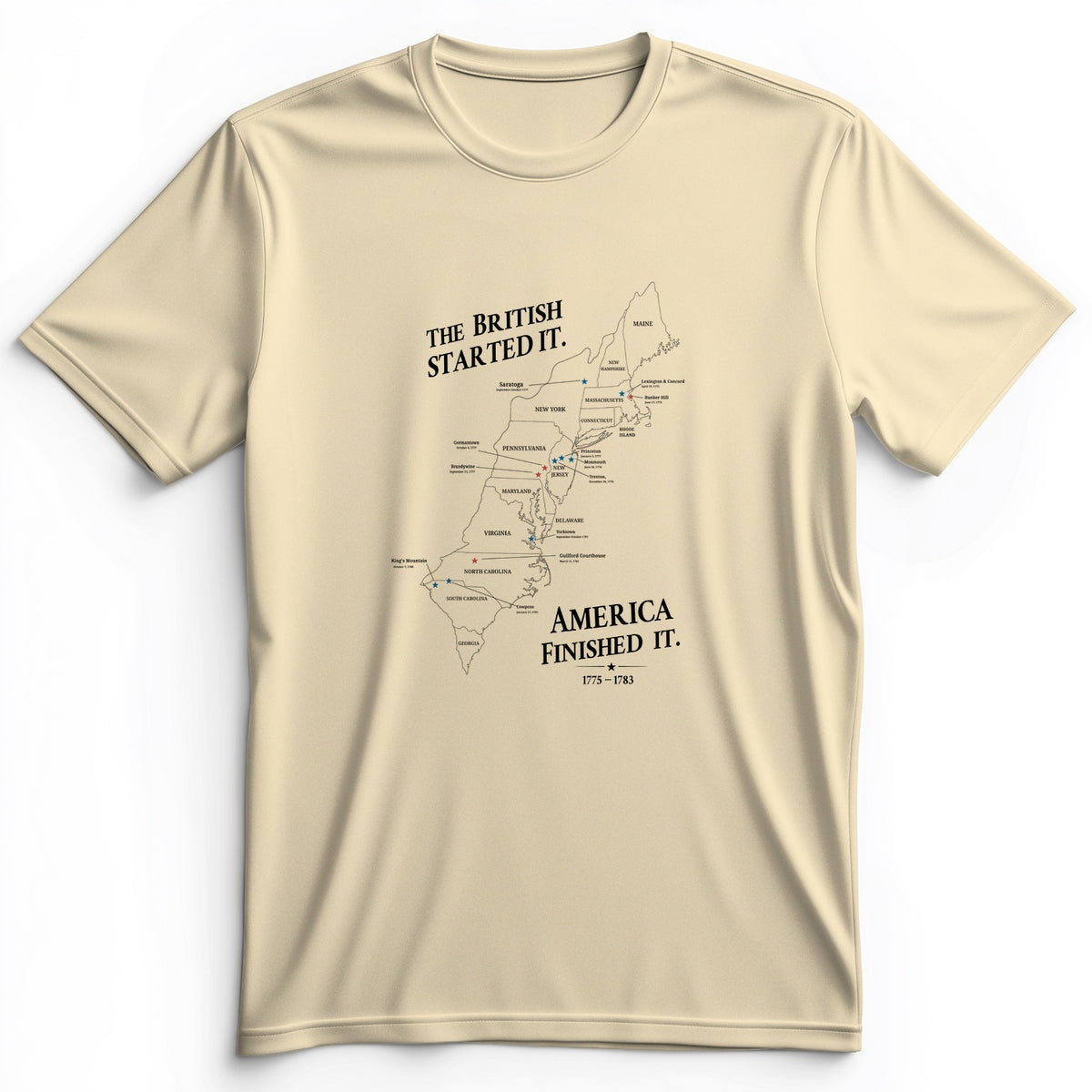 Revolutionary War Map Premium Tee