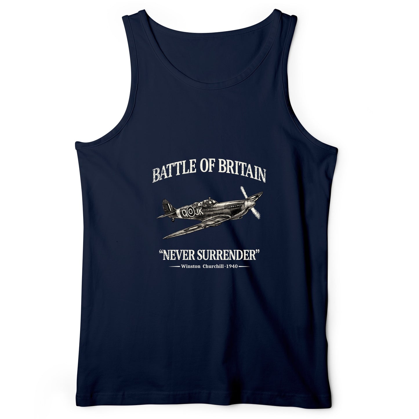 Battle of Britain Never Surrender Tank Top