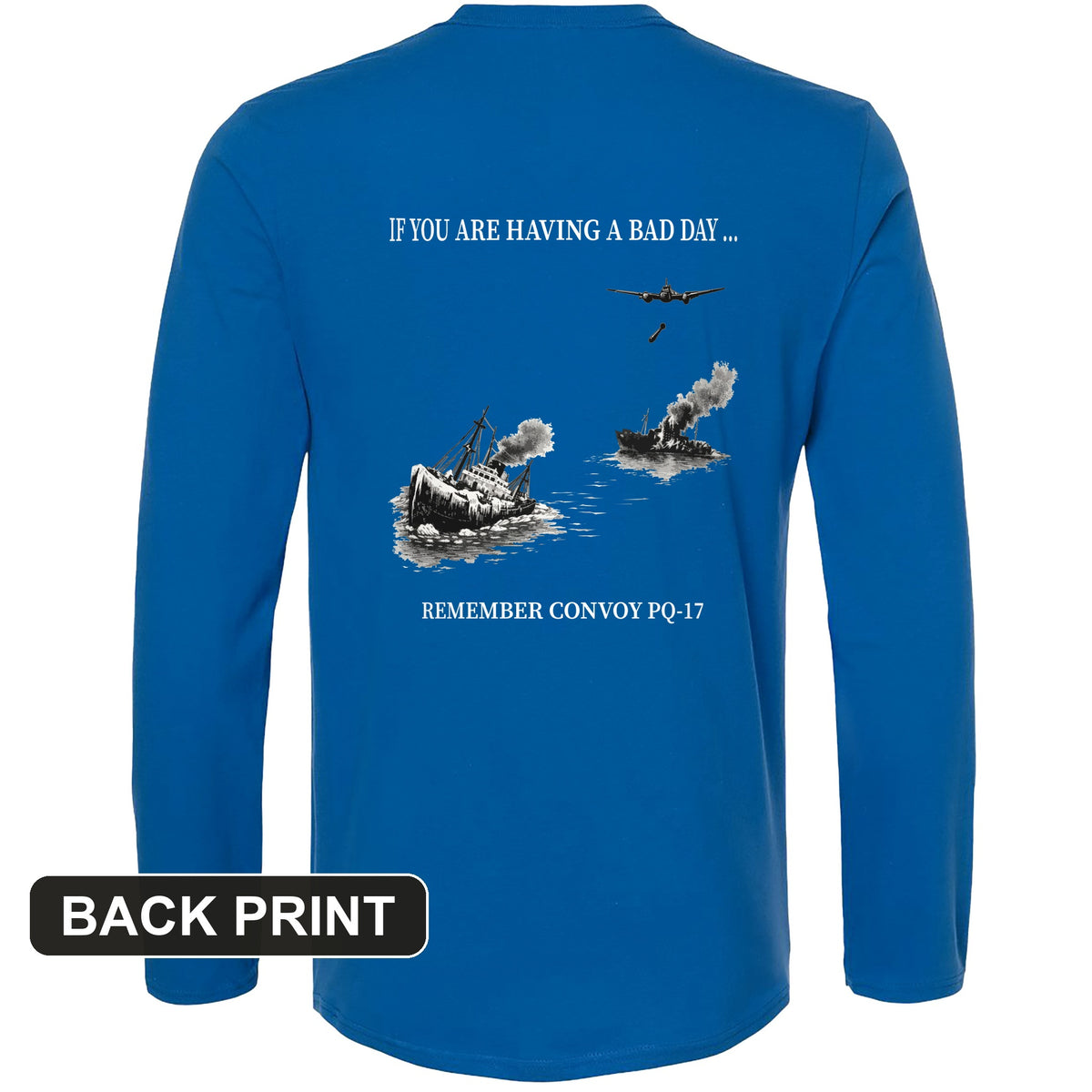 Pq-17 Back Print Long Sleeve T-Shirt