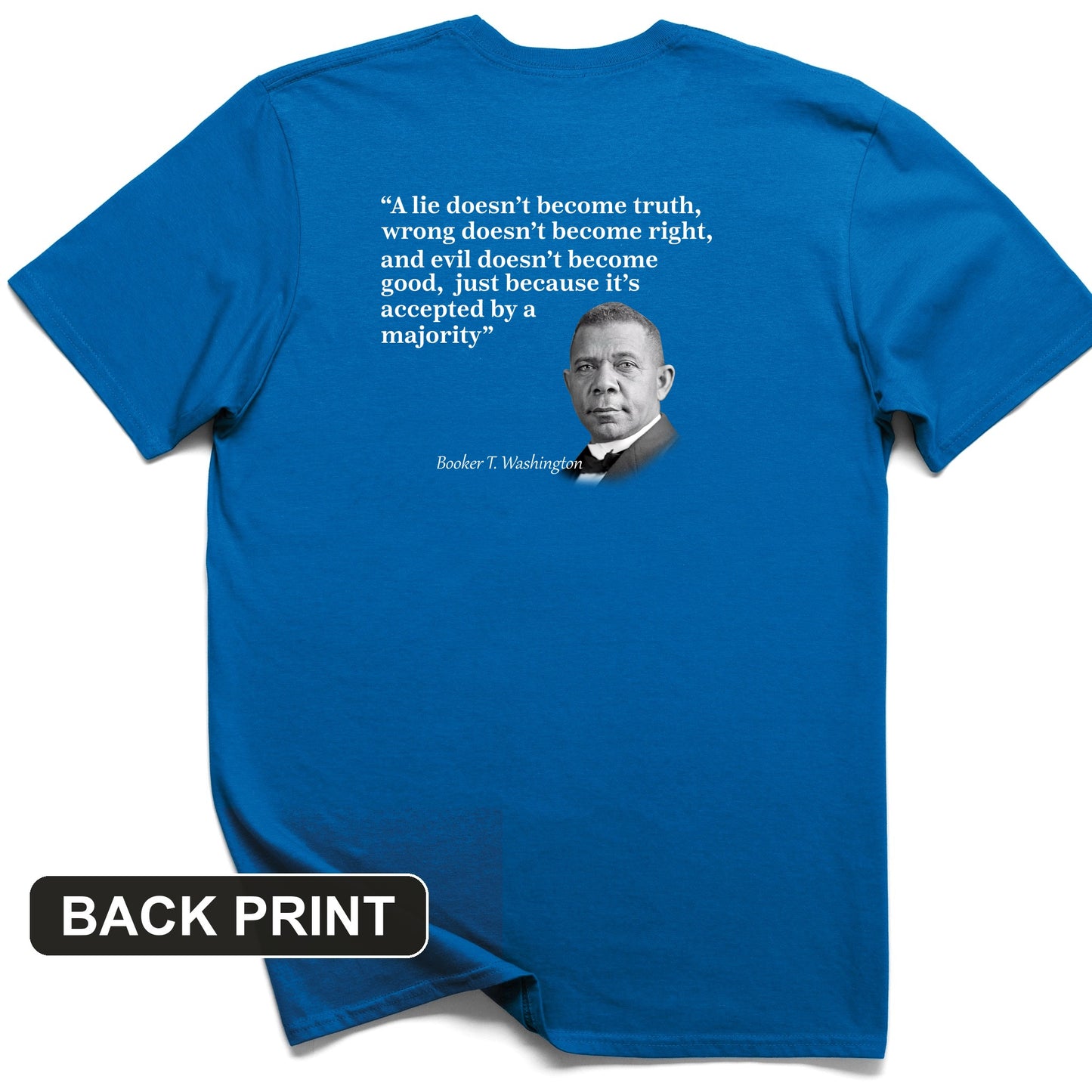 Booker T Washington Back Print T-Shirt