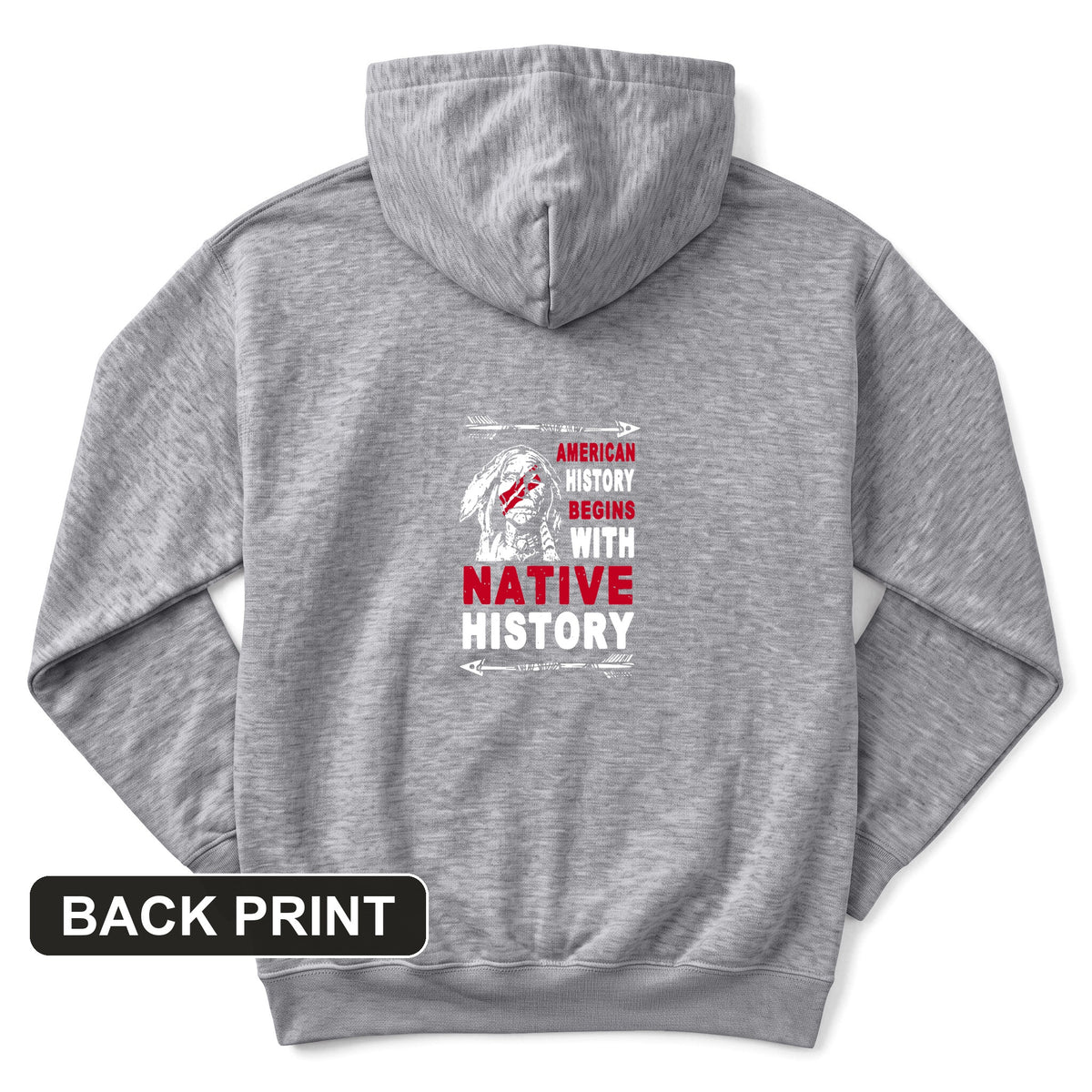 Native History Back Print Hoodie