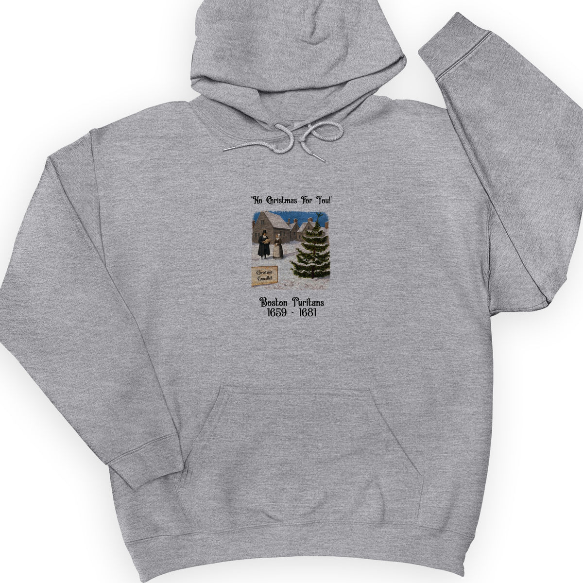 Puritans Banned Xmas Boston Hoodie