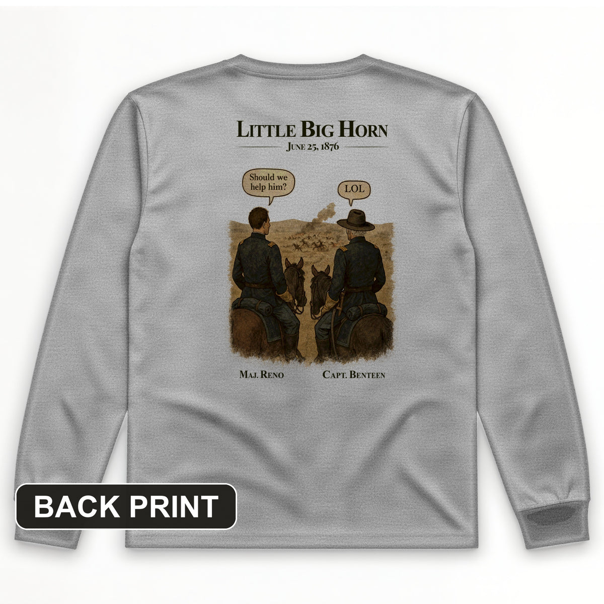 Reno and Benteen Back Print Long Sleeve T-Shirt
