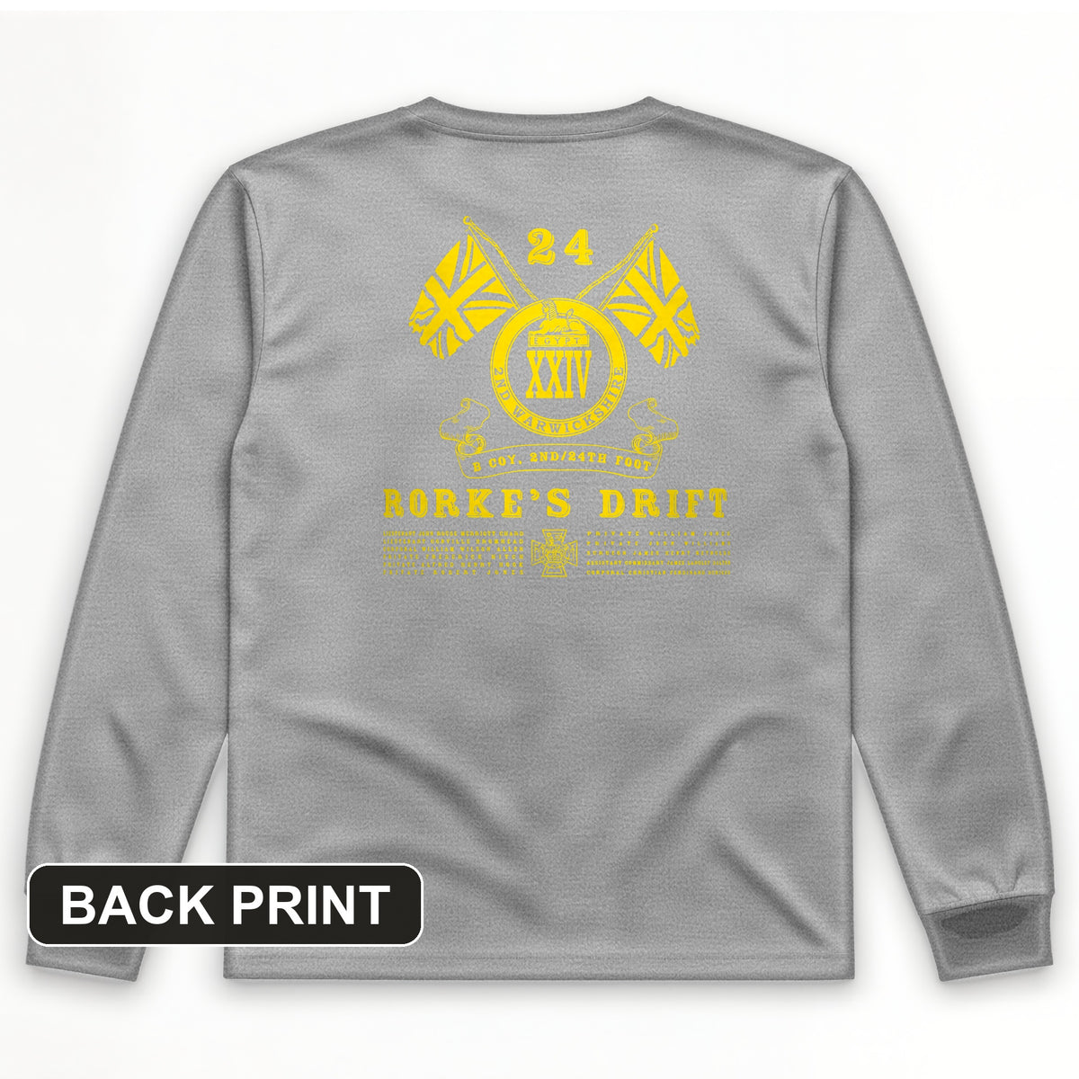 Rorke's Drift Back Print Long Sleeve T-Shirt
