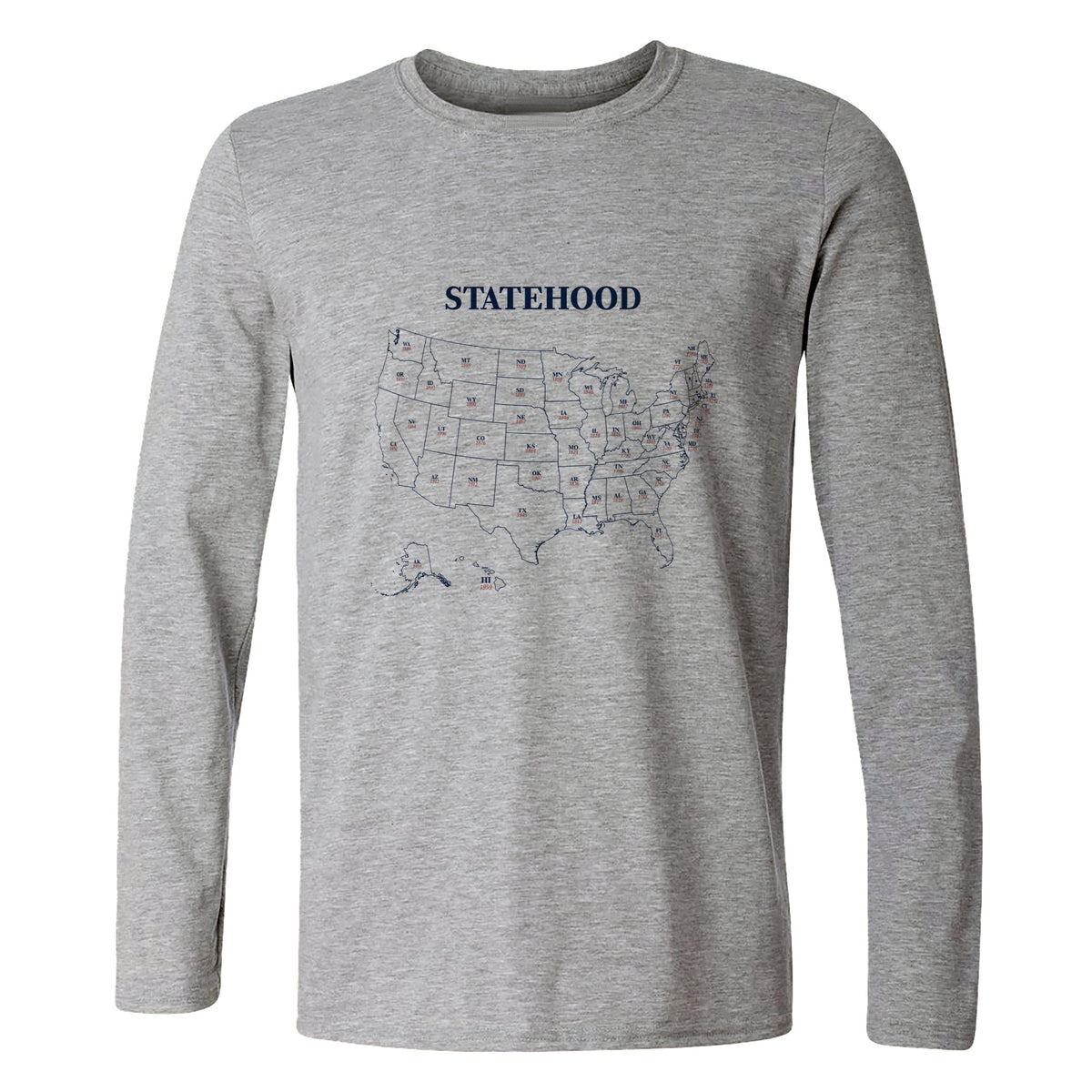 US Statehood Long Sleeve T-Shirt