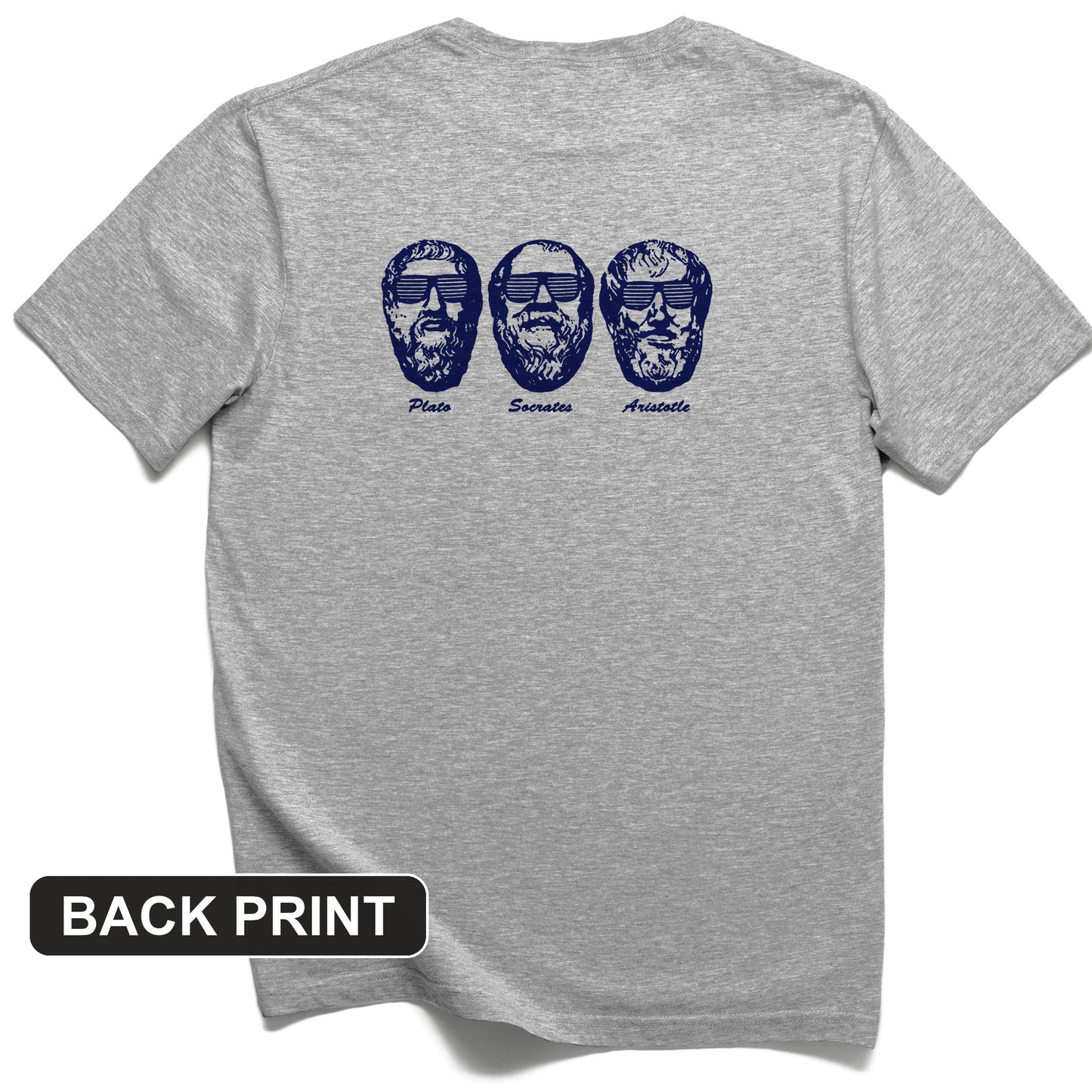Cool Philosophers Back Print T-Shirt