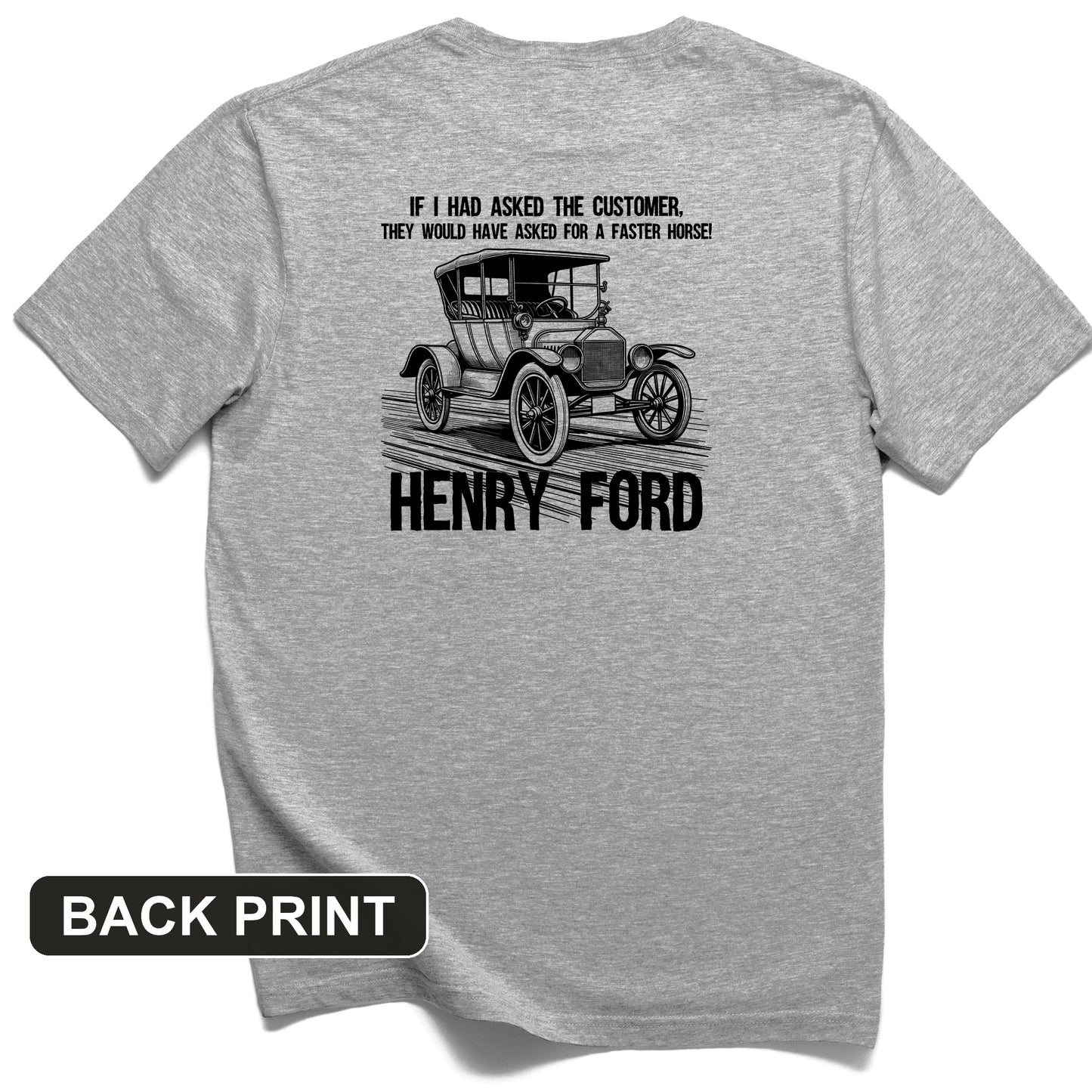 Faster Horse Back Print T-Shirt