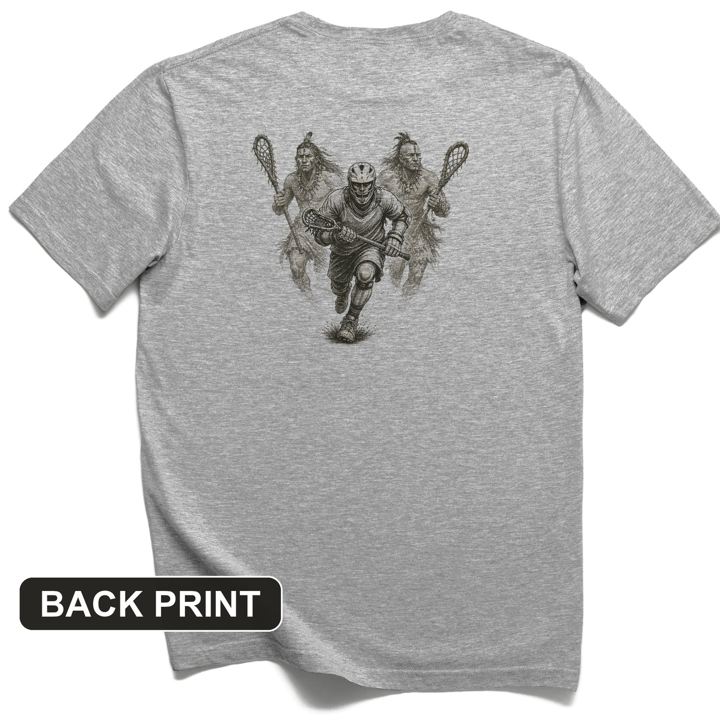 Lacrosse Back Print T-Shirt
