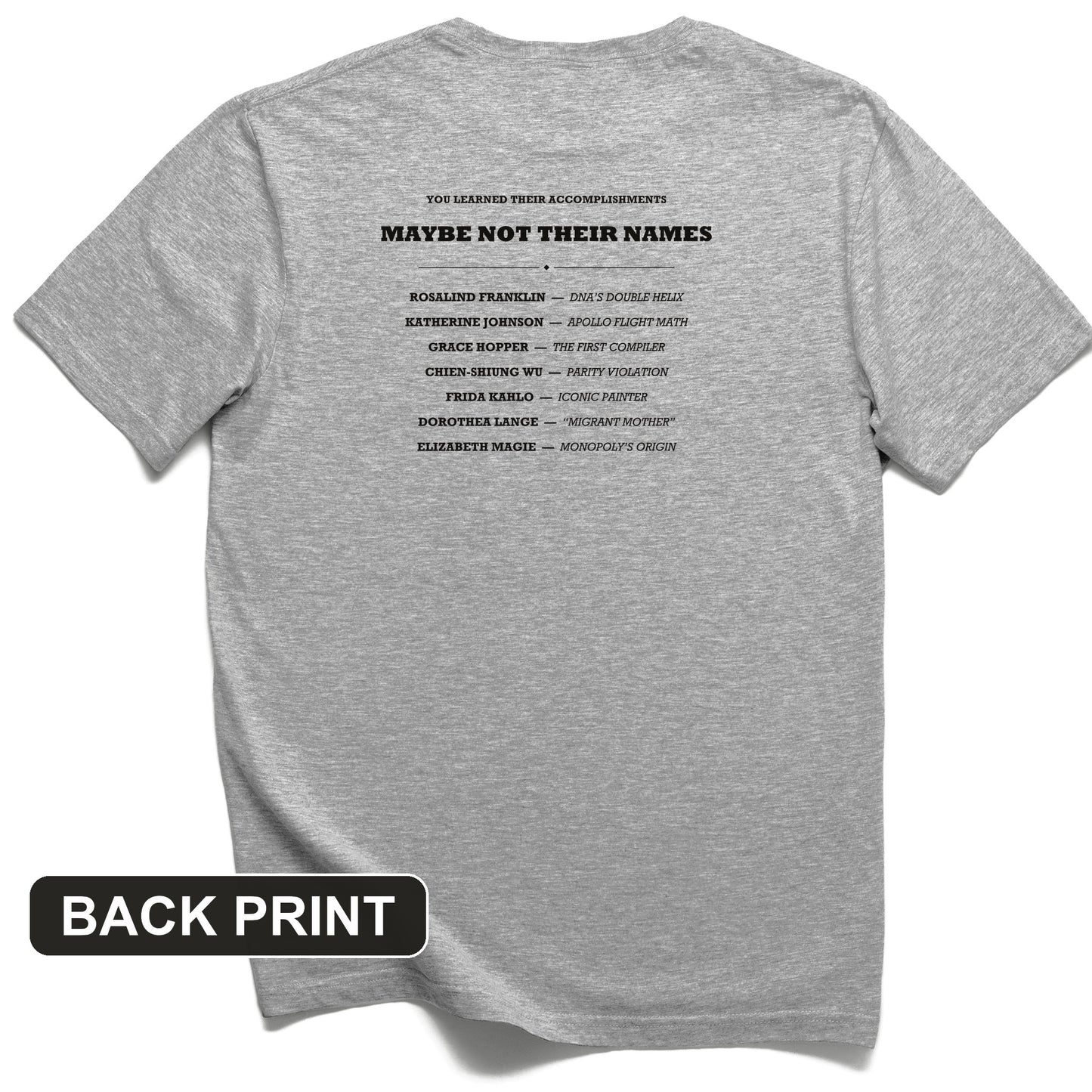 Not Their Names Back Print T-Shirt