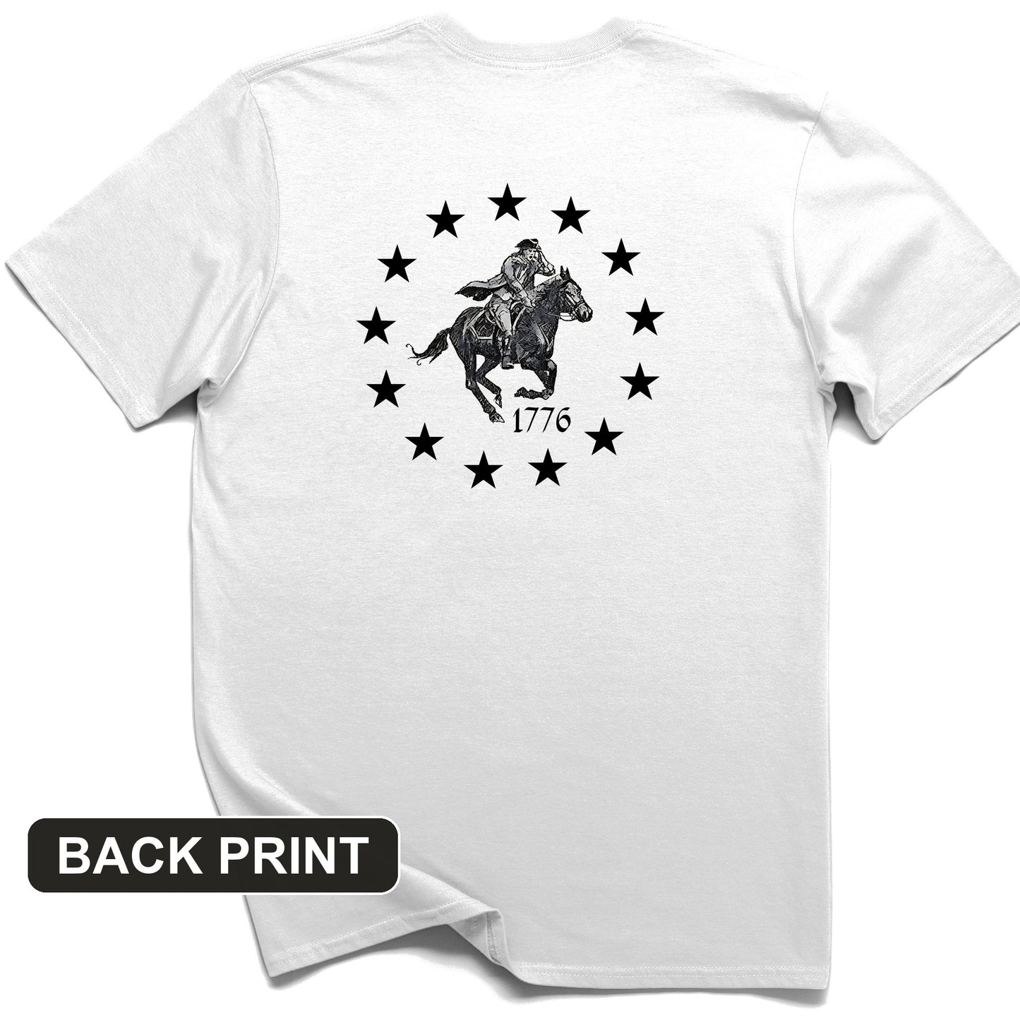 1776 Back Print T-Shirt