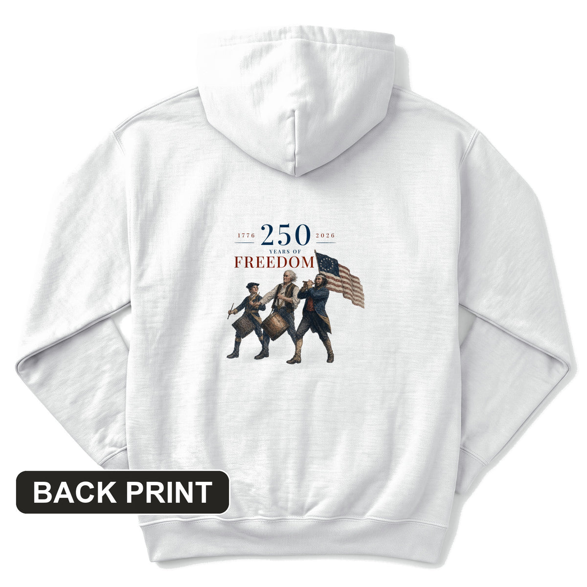 250th Drummers Back Print Hoodie
