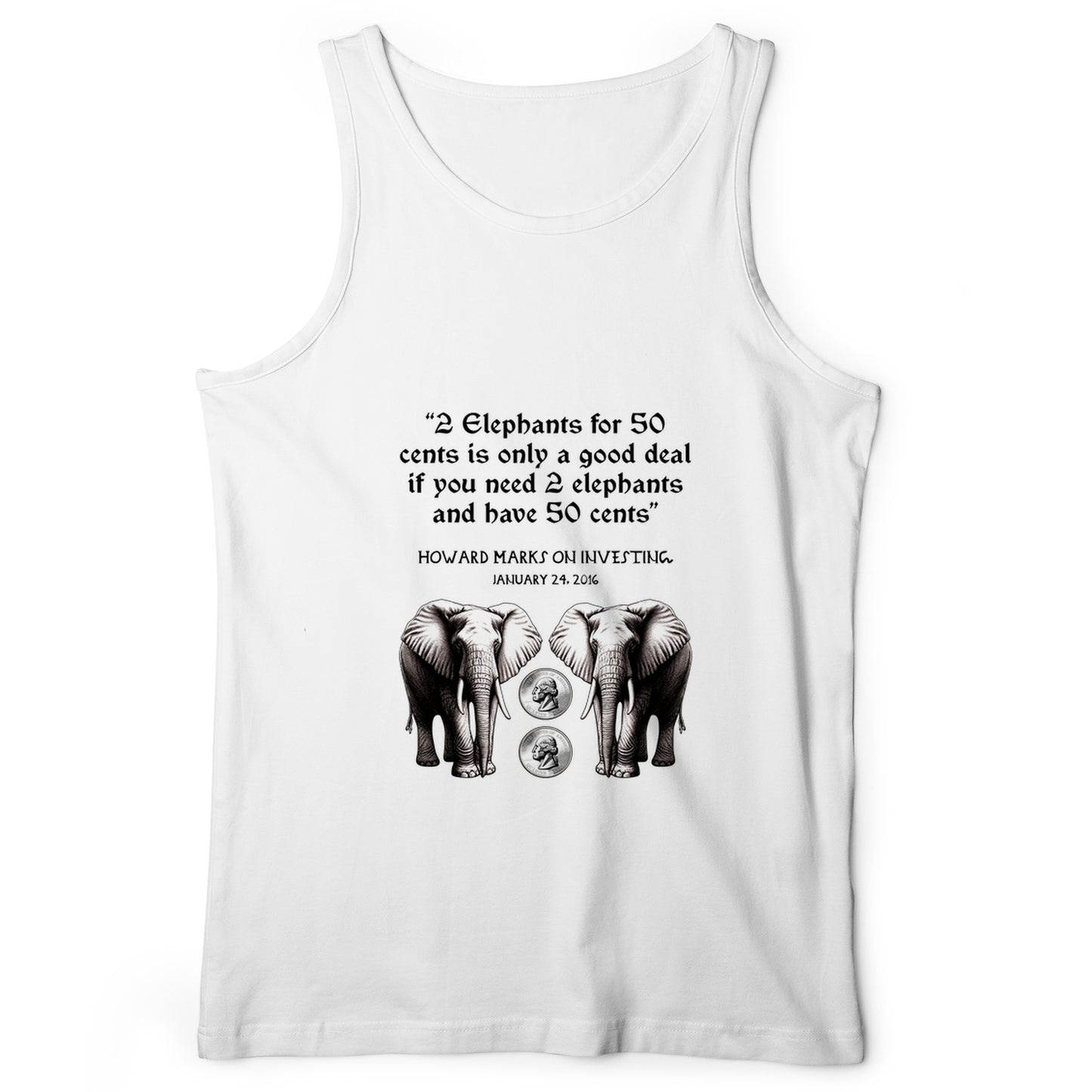 2 Elephants for 50 Cents Tank