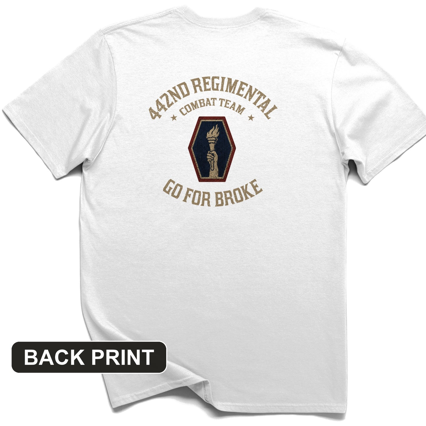 442nd RCT Back Print T-Shirt