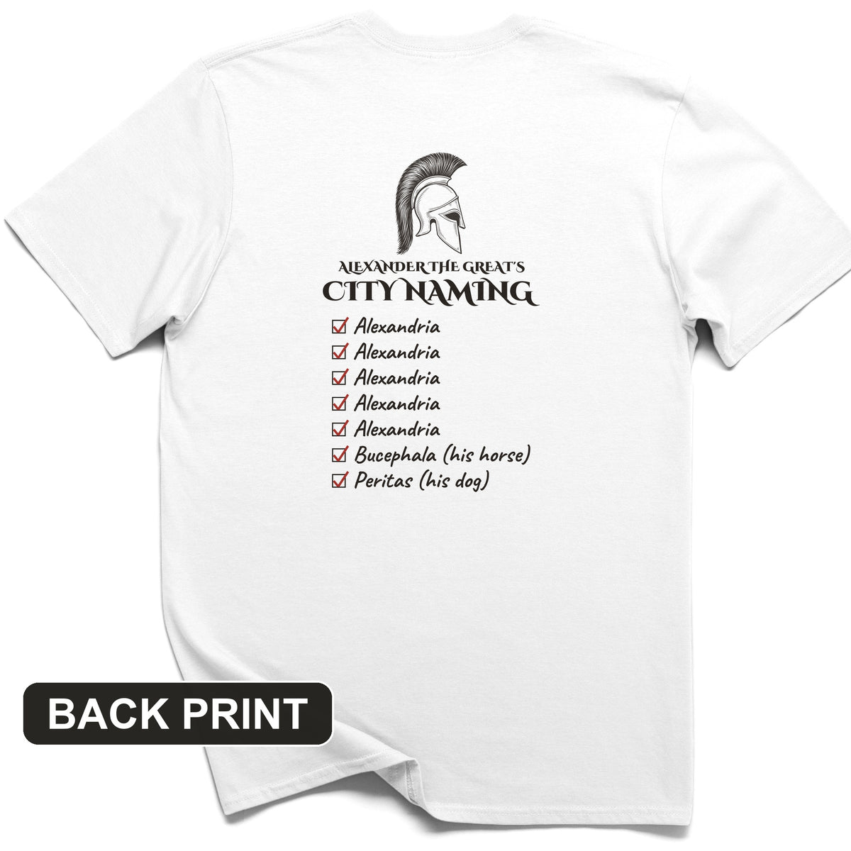 Alexander City Naming Back Print T-Shirt