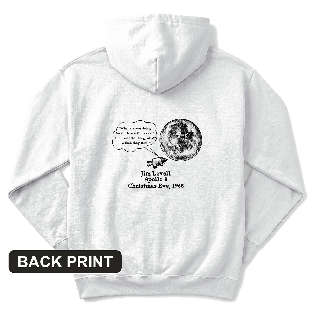 Apollo 8 Back Print Hoodie
