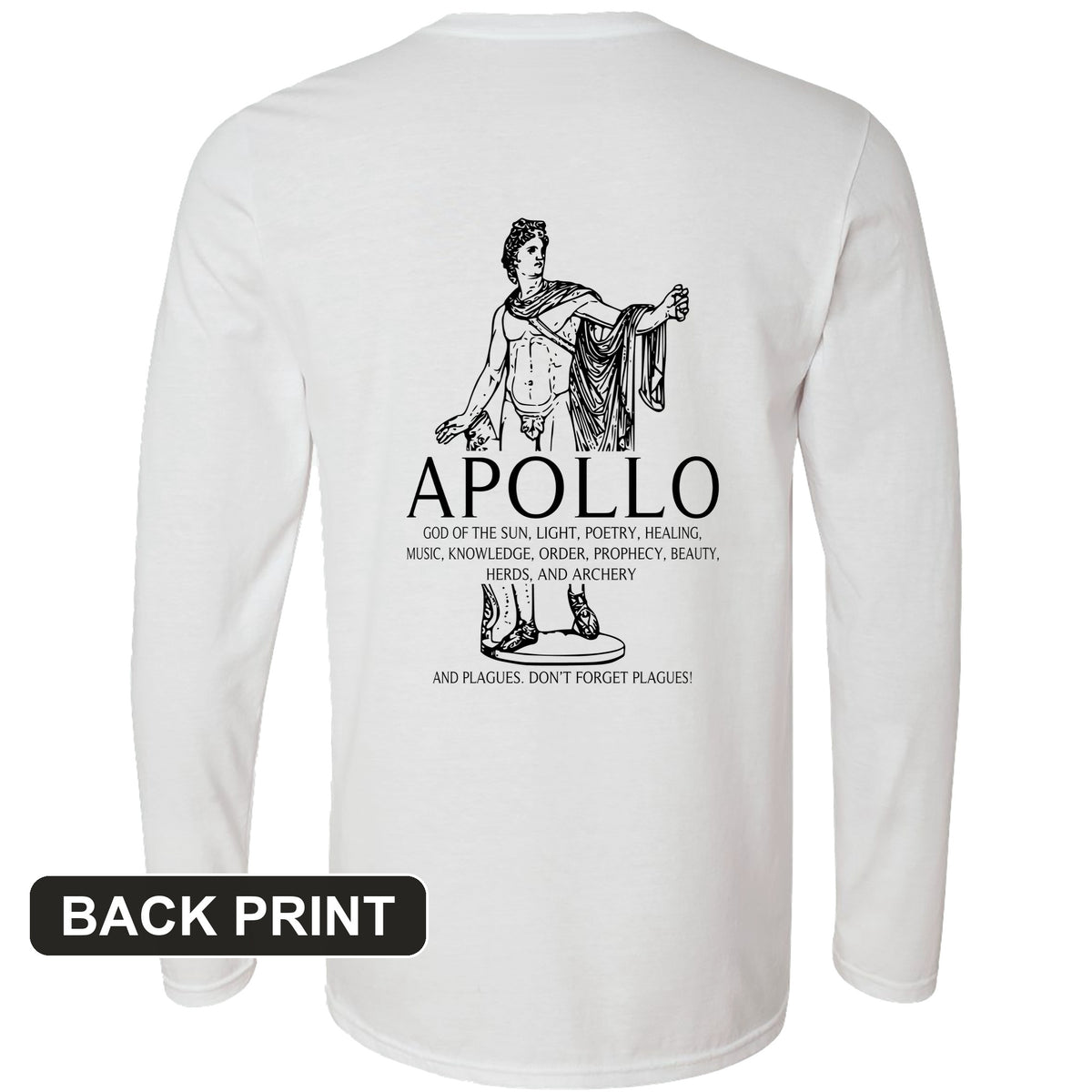 Apollo Back Print Long Sleeve T-Shirt