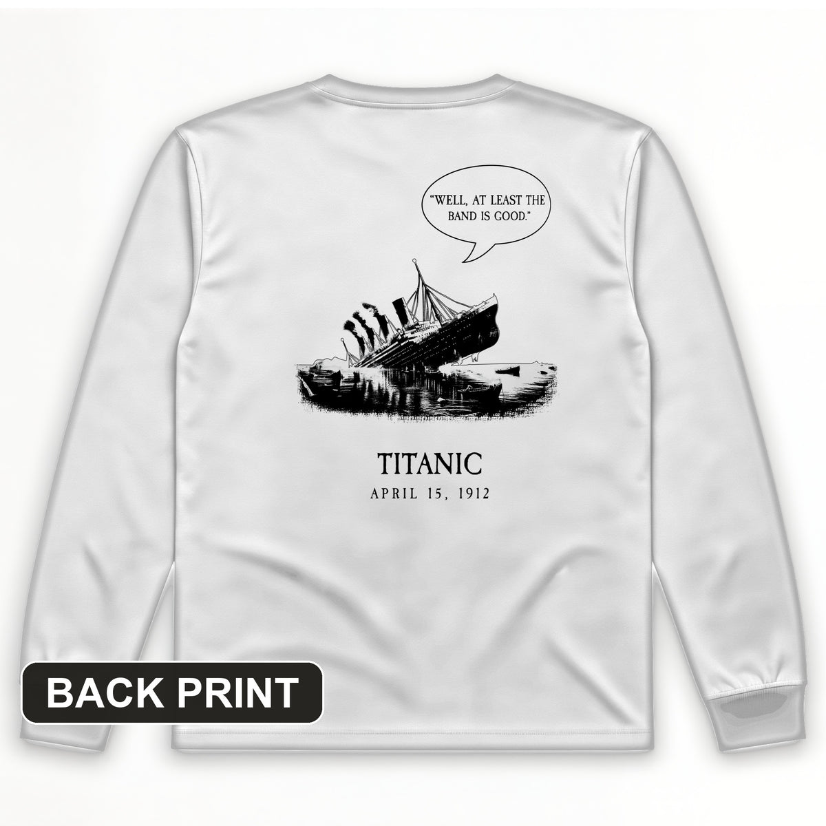 Band's Good Back Print Long Sleeve T-Shirt