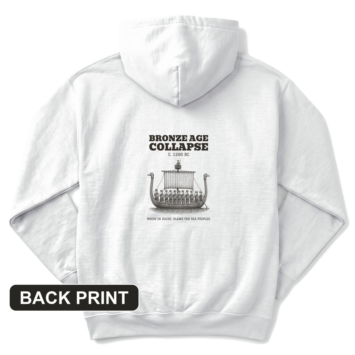 Blame The Sea Peoples Back Print Hoodie