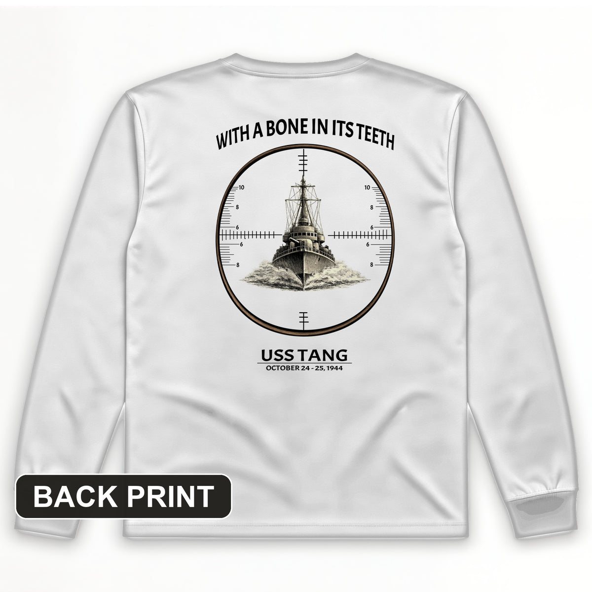 Bone in its Teeth Back Print Long Sleeve T-Shirt