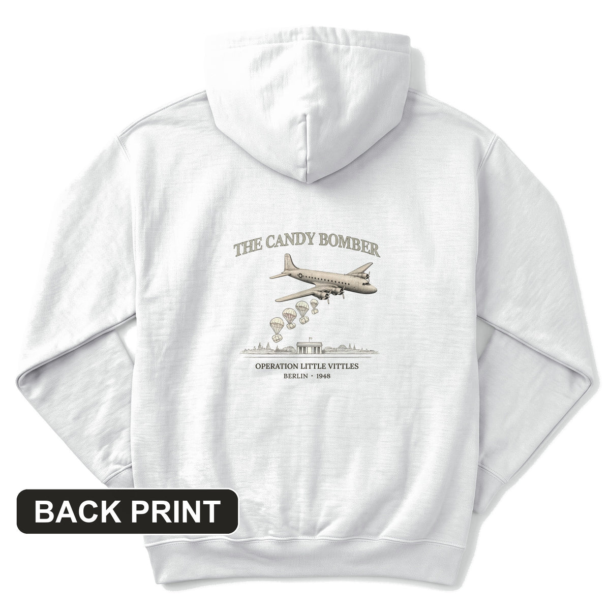 Candy Bomber Back Print Hoodie