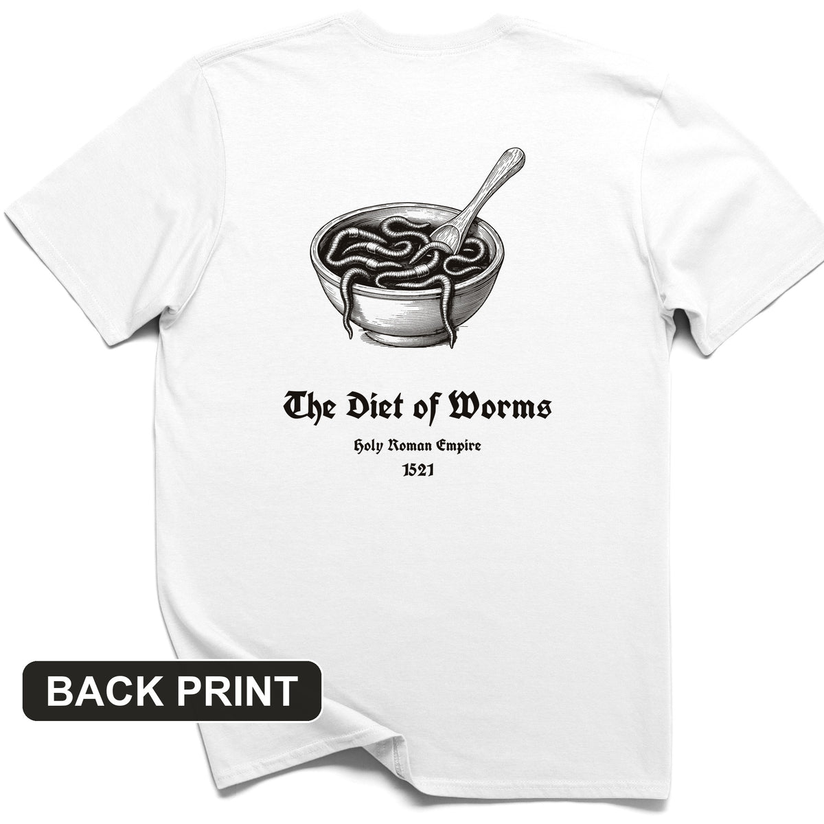 Diet Of Worms Back Print T-Shirt