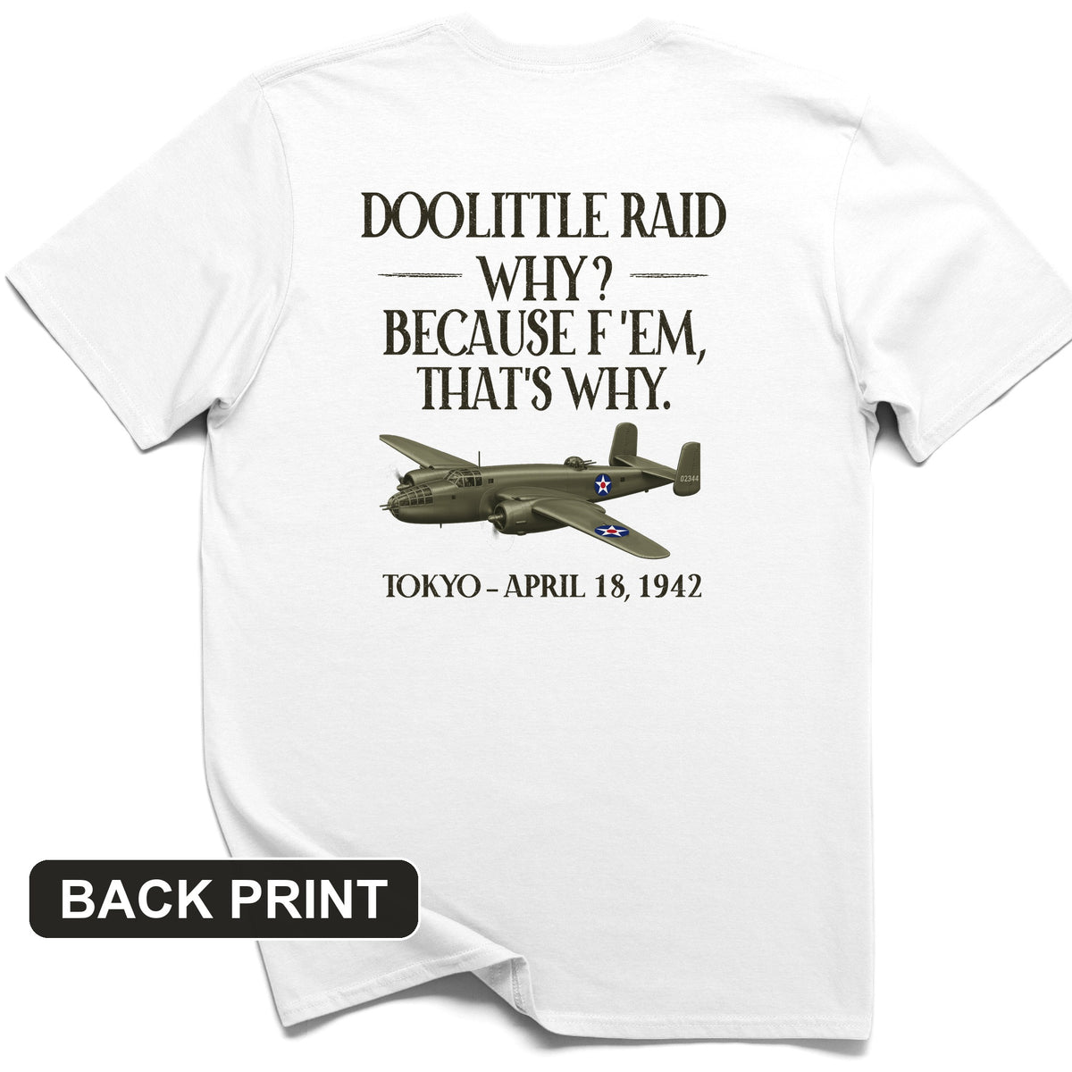 Doolittle Raid Back Print T-Shirt