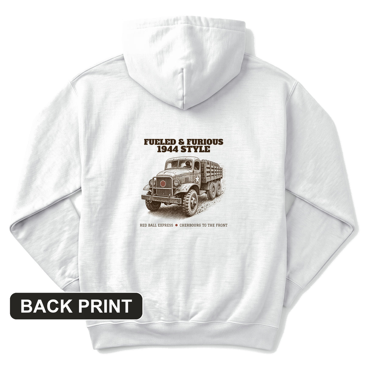 Fueled and Furious Back Print Hoodie
