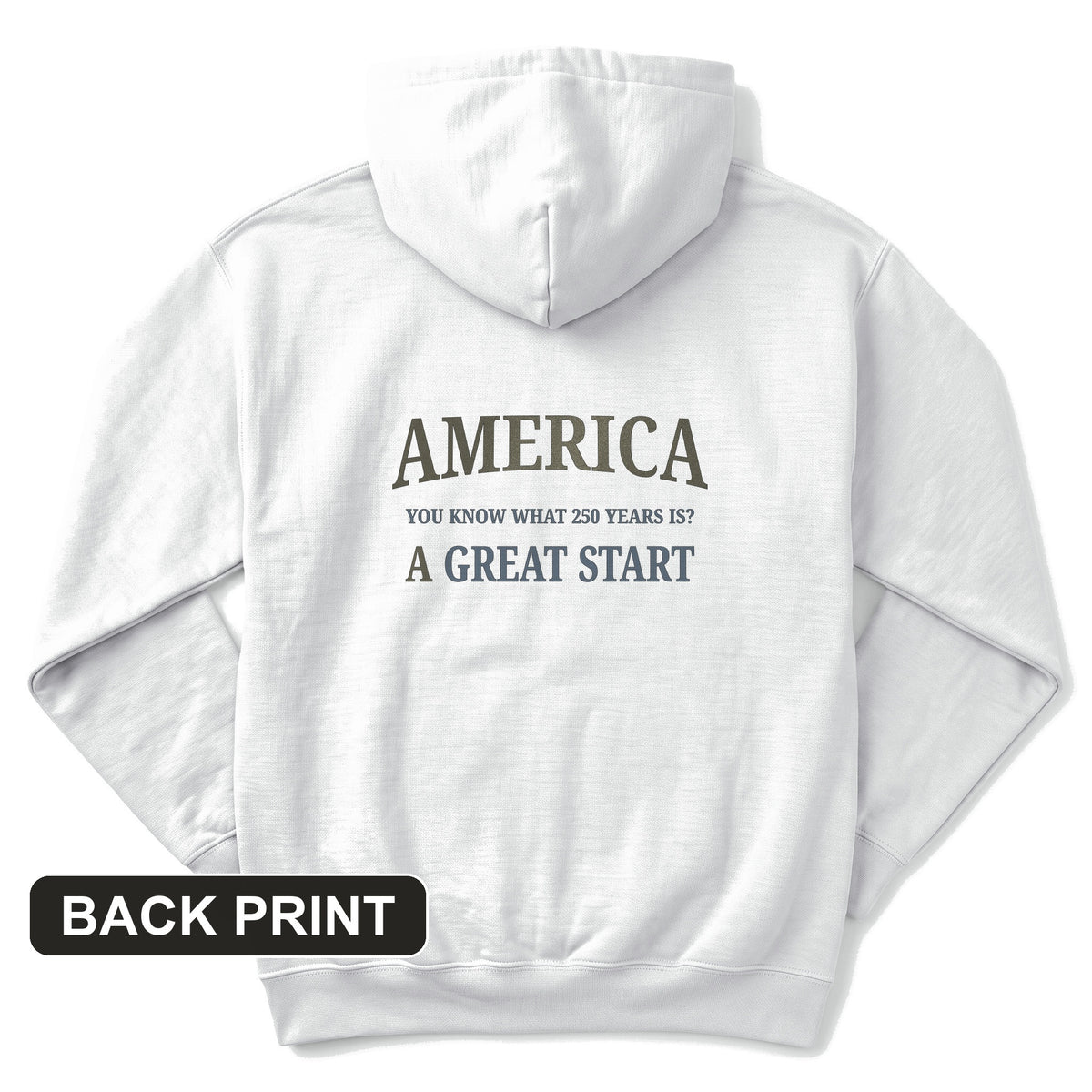 Great Start Back Print Hoodie