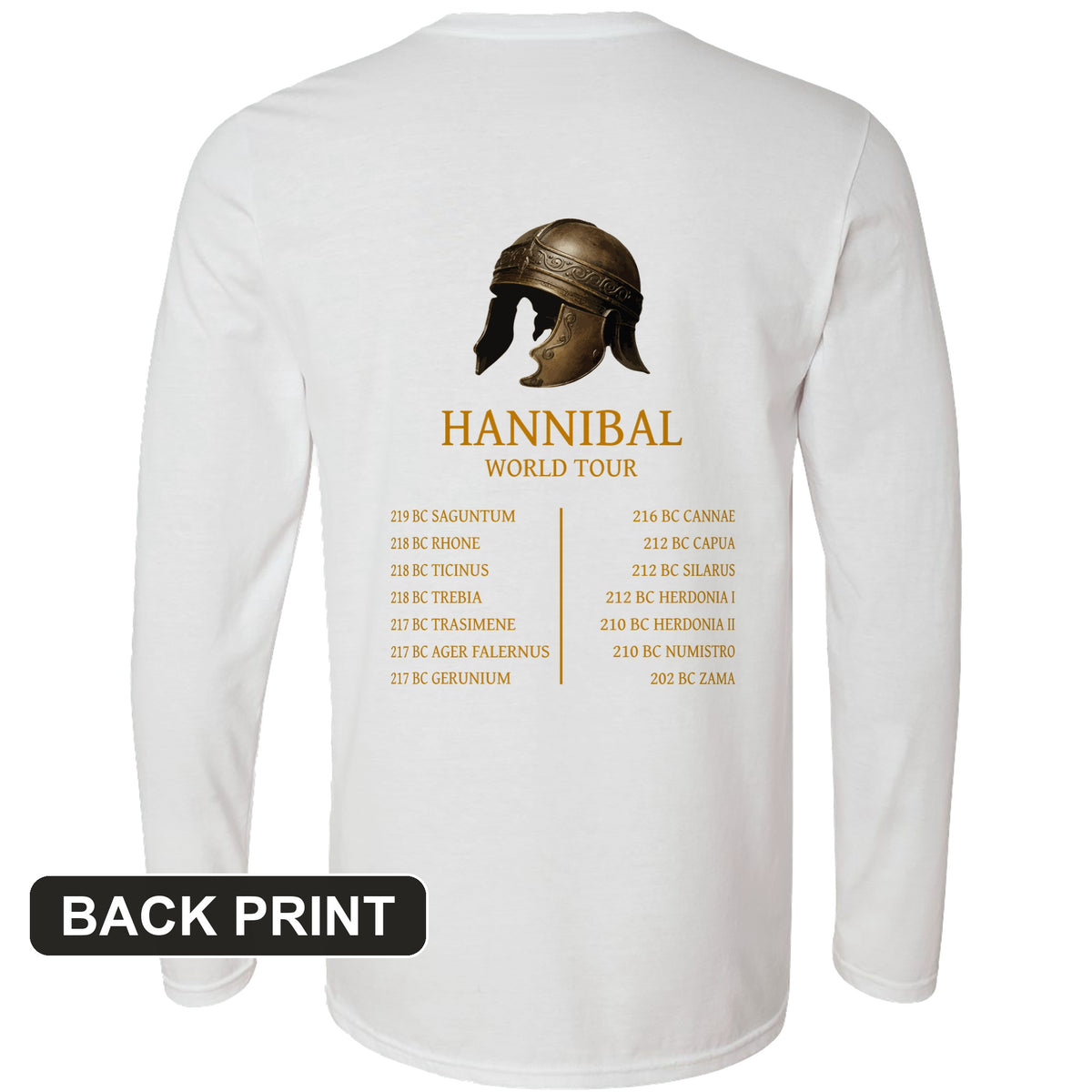 Hannibal World Tour Back Print Long Sleeve T-Shirt