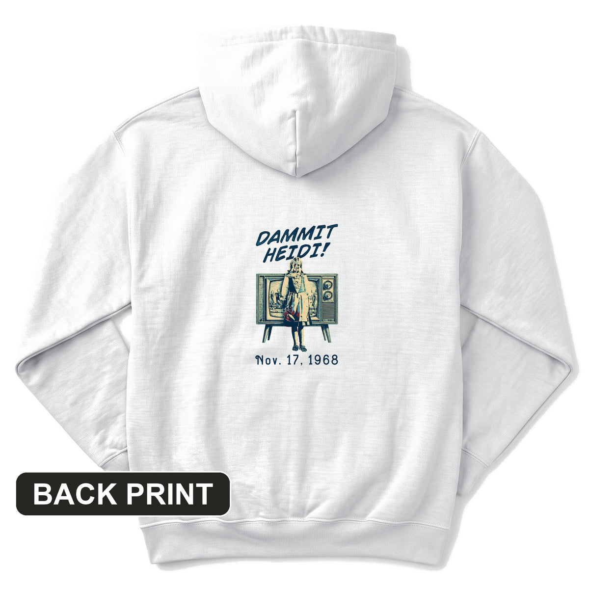 Heidi Bowl Back Print Hoodie